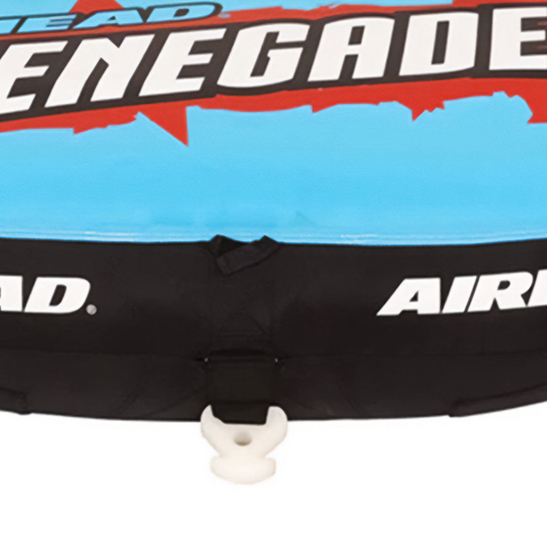 Airhead Renegade 3 Person Inflatable Towable Water Tube Kit w/ Boat Rope & Pump - VMInnovations