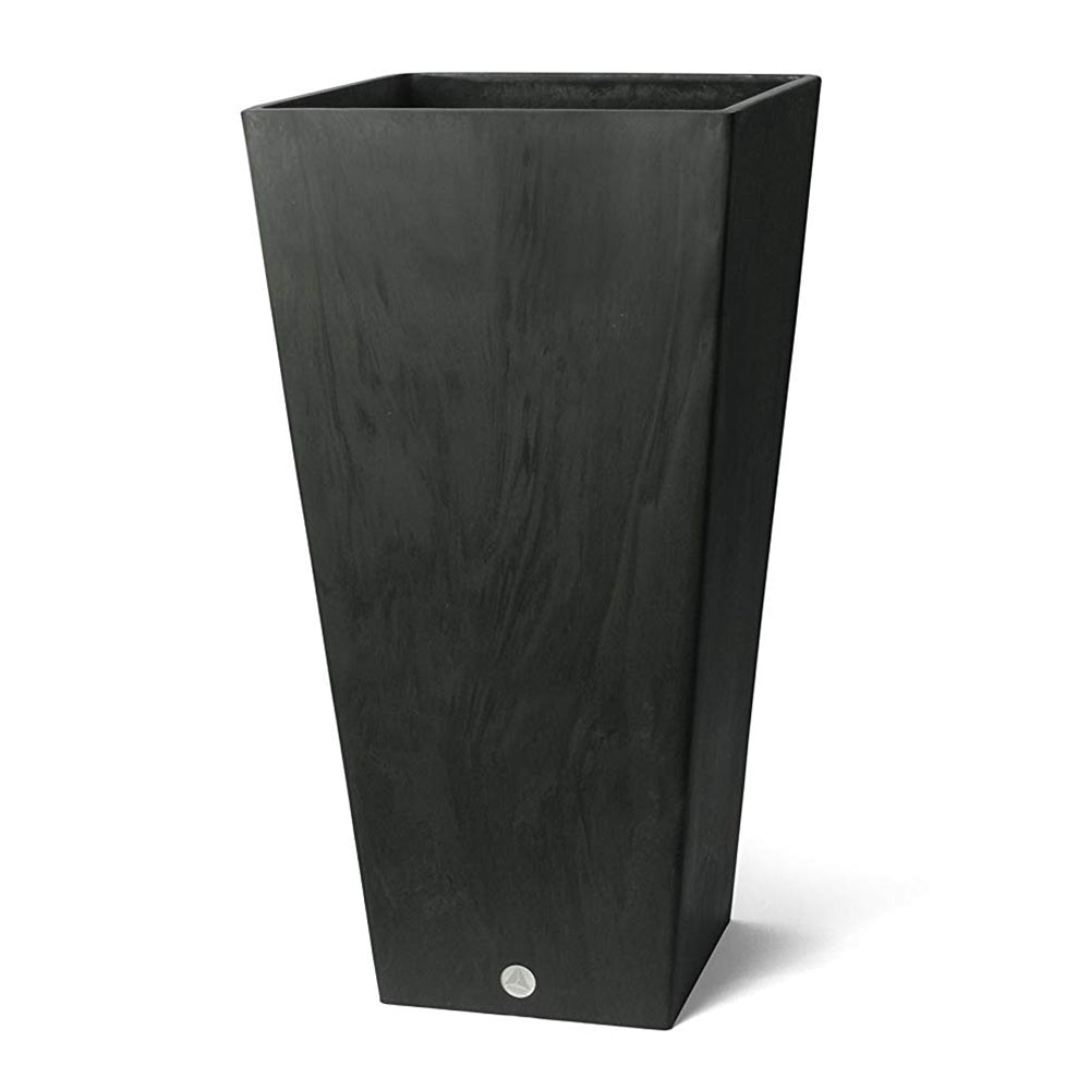 Algreen Valencia 31" Inside/Outside Square Planter Pot, Matte Black (Open Box) - VMInnovations