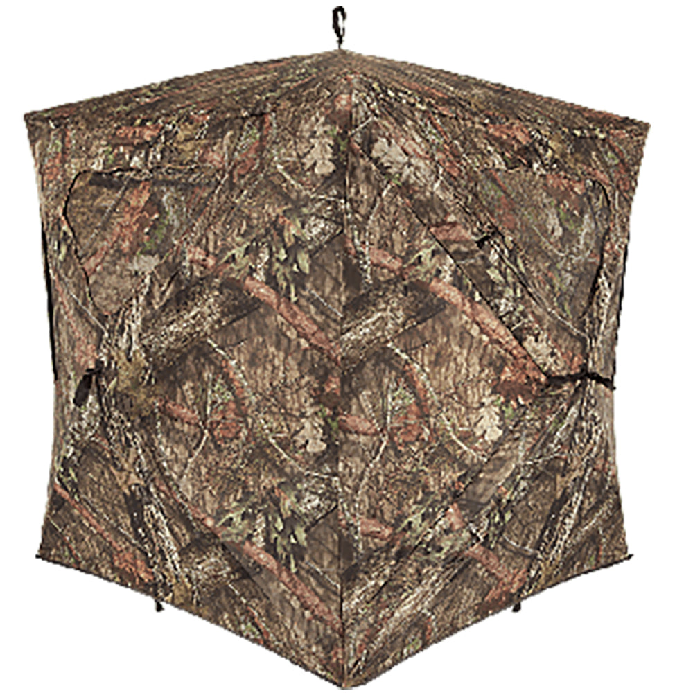 Ameristep Silent Brickhouse 3 Person Ground Hunting Blind, Mossy Oak Break Up
