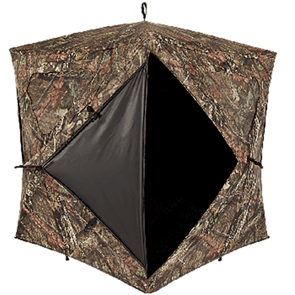 Ameristep Silent Brickhouse 3 Person Ground Hunting Blind, Mossy Oak Break Up