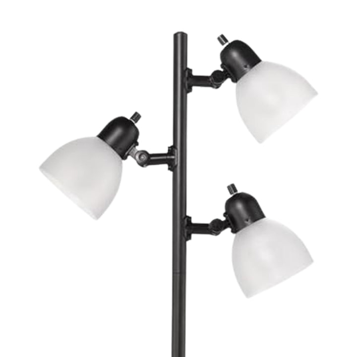 Globe Electric 63 Inch Floor Lamp w/3 Adjustable Rotating LED Spotlights, Black - VMInnovations