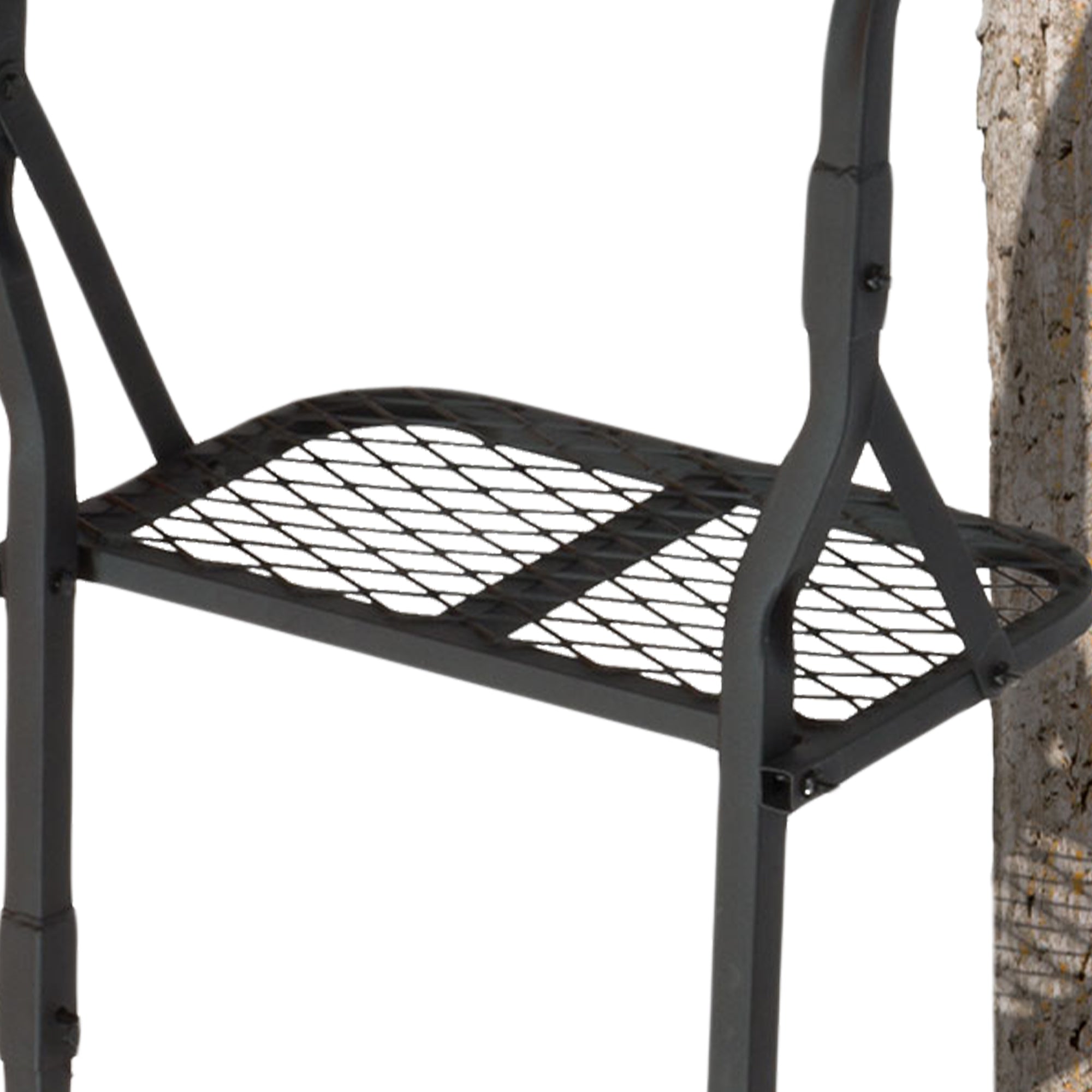 Big Game The Warrior Pro 1 Person Hunting Ladder Tree Stand, Black (Used) - VMInnovations