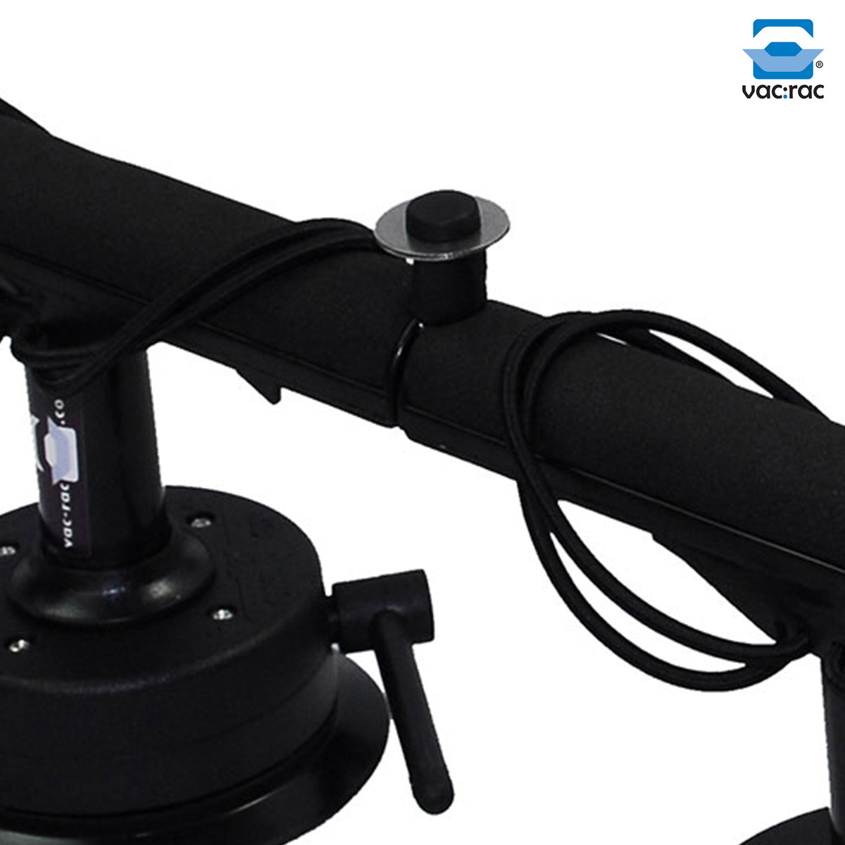 Vac Rac Pro Standard Vacuum Base T Bar Design Rod Rack Holds Up To 8 Rods, Black