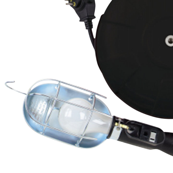 Master Electrician 75W Trouble Light w/ 40 Ft Extension Cord Reel, Housing Only - VMInnovations