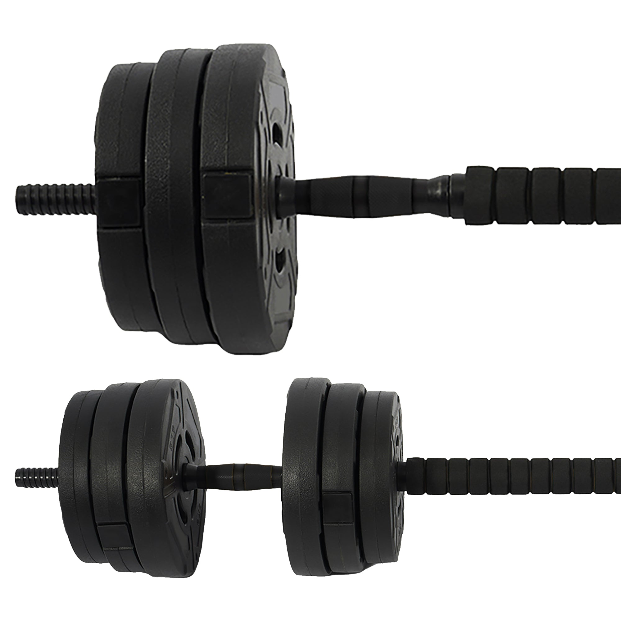 Fitvids 2 in 1 Adjustable Dumbbell Set,60lbs Free Weights Set w/Connector (Used)