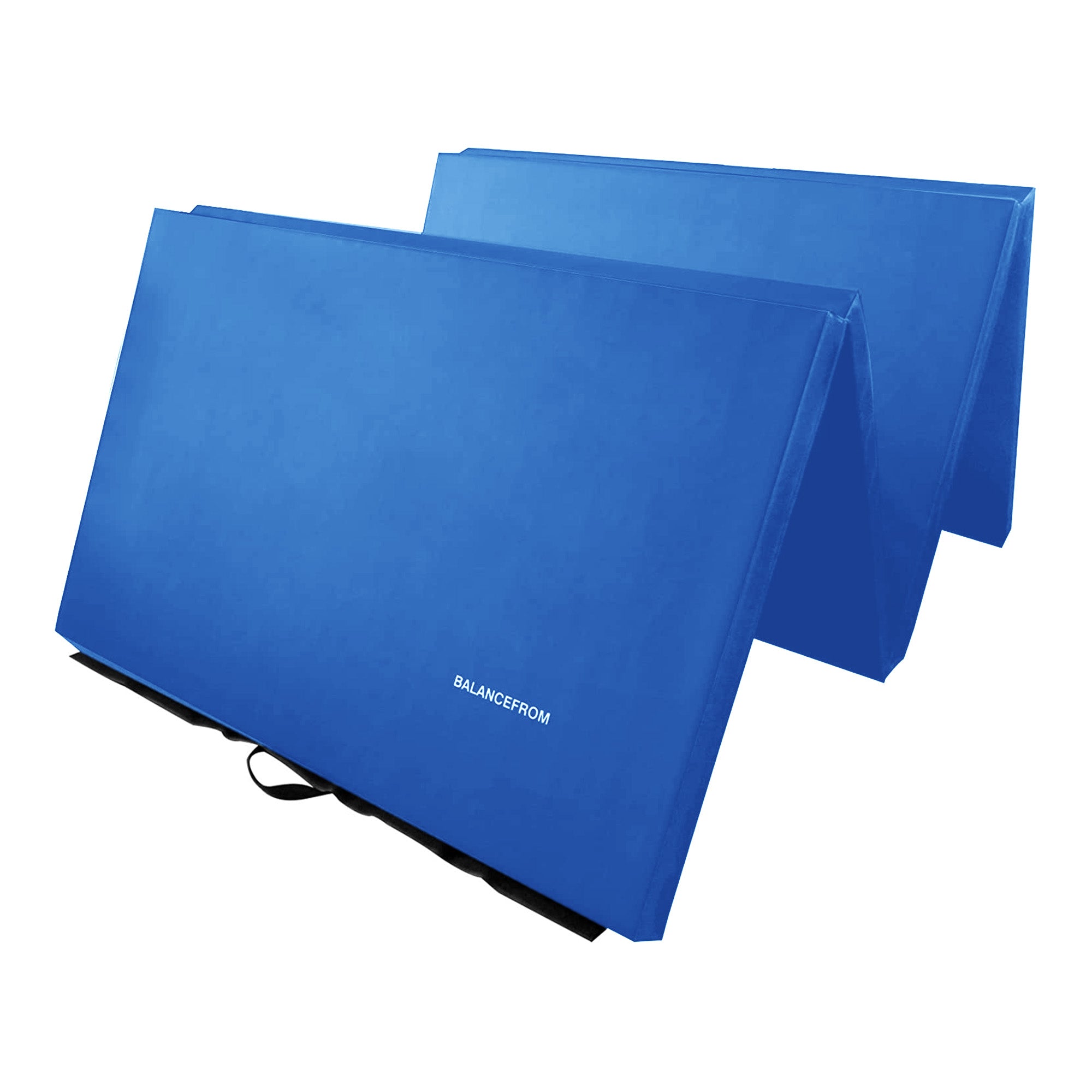 BalanceFrom 4' x 6' x 2" All Purpose Folding Gymnastics Gym Mat, Blue (Open Box) - VMInnovations