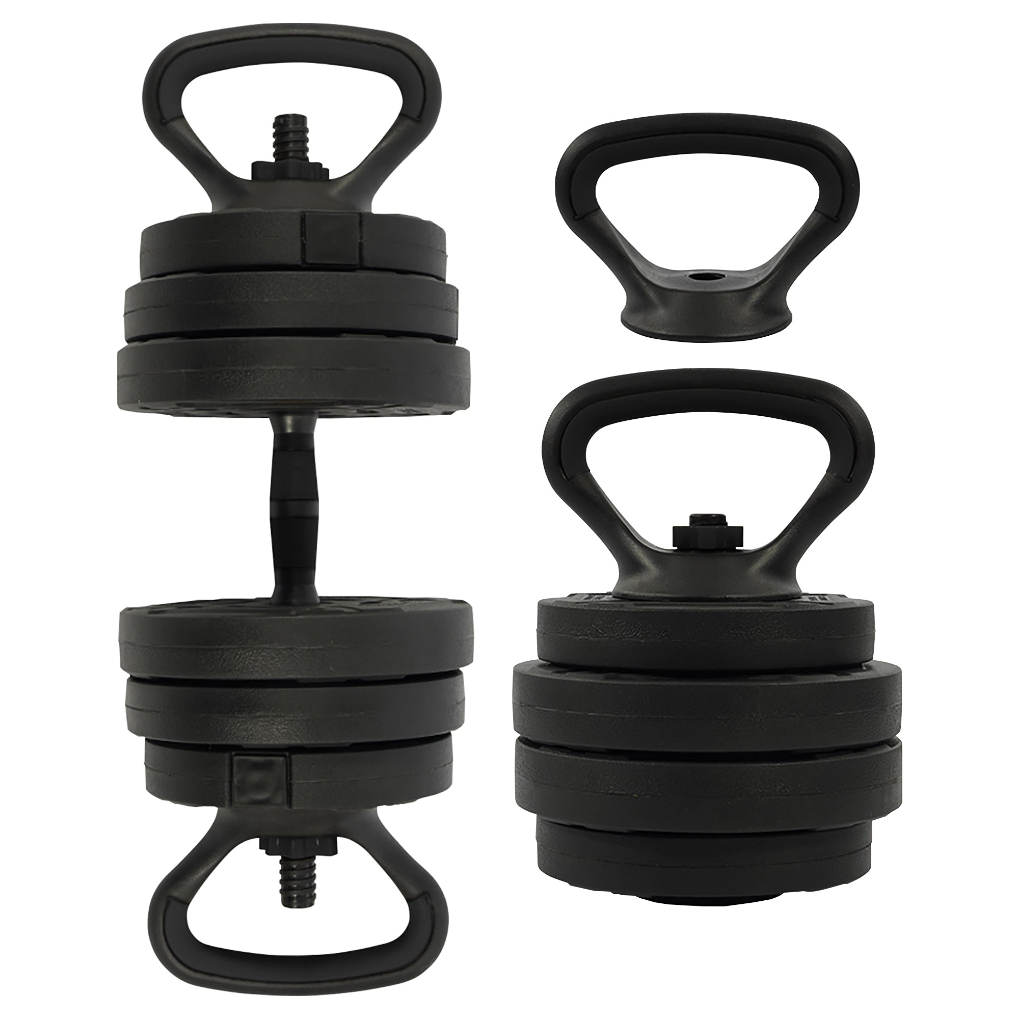 Fitvids 4 in 1 Adjustable Dumbbell Set, 60lbs Free Weights Set (Open Box)