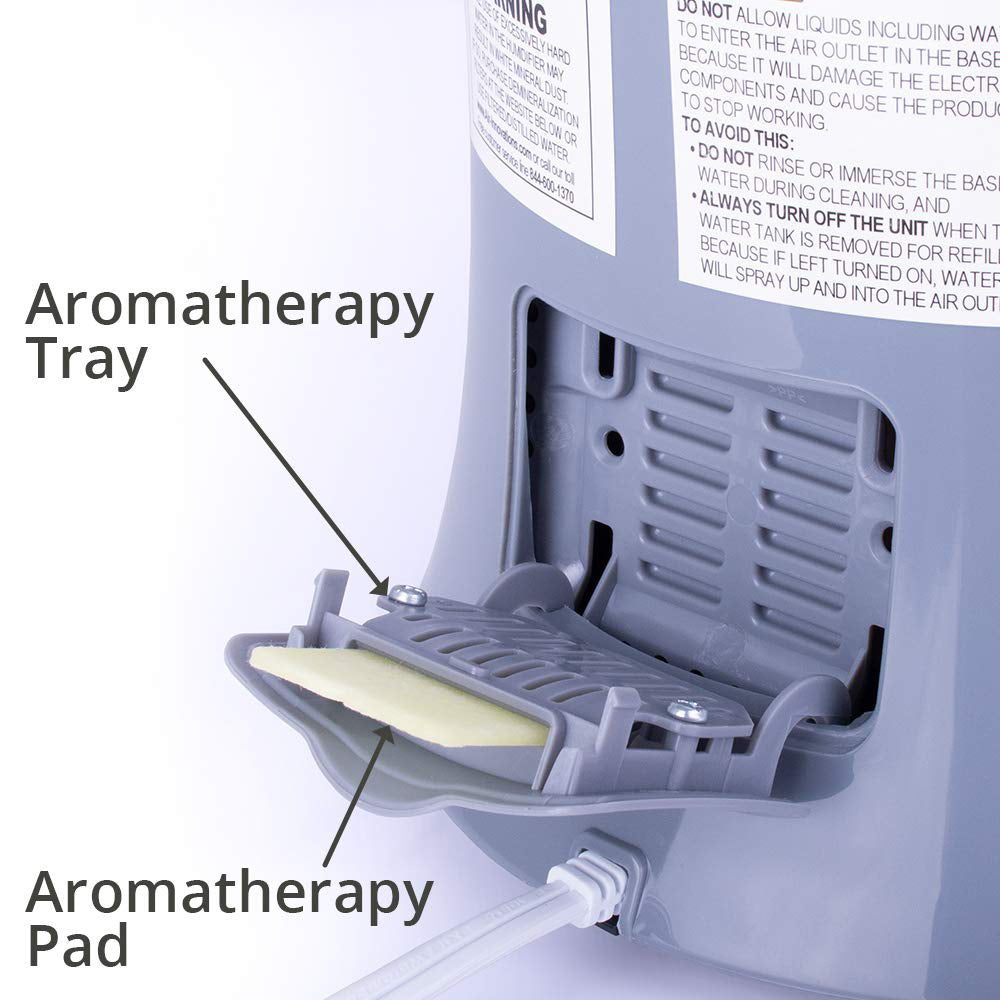 Air Innovations 1.37 Gal Cool Mist Humidifier w/ Aromatherapy Refill, Eucalyptus