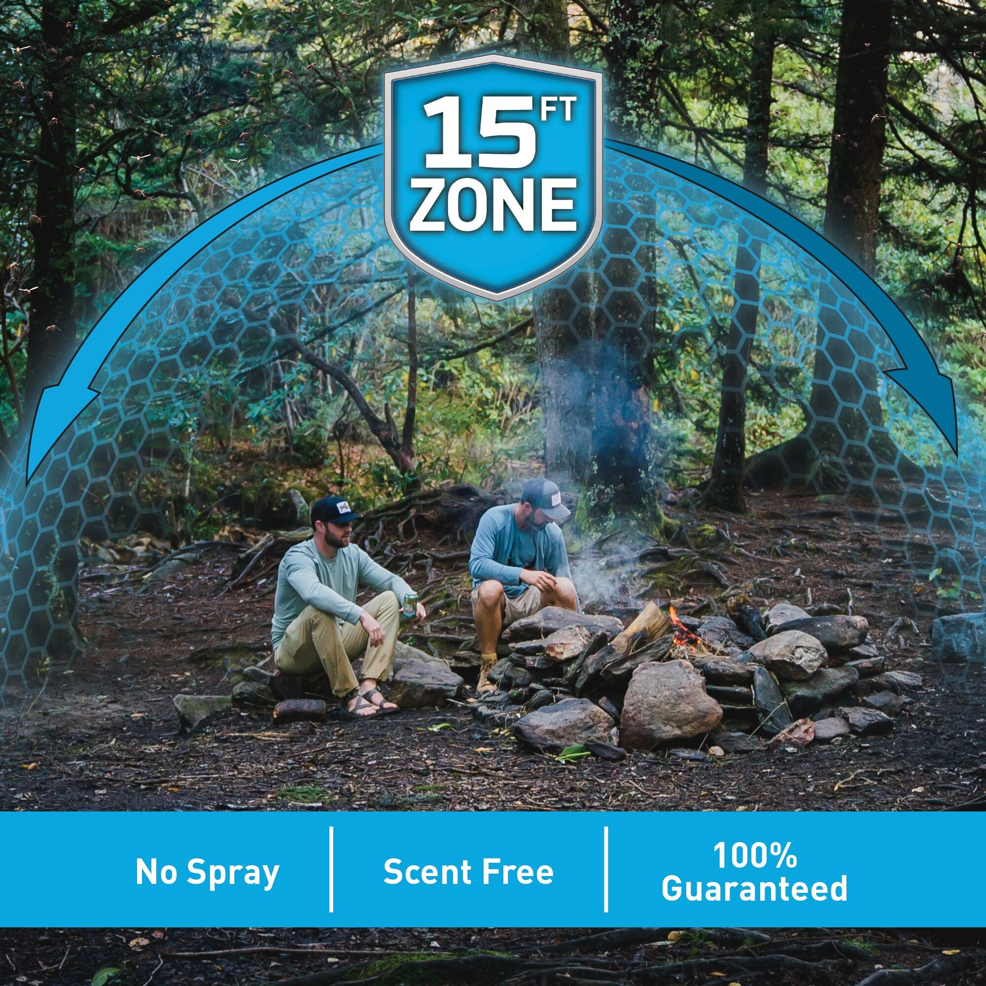 Thermacell MR300G Mosquito Repeller & 12-Hour Refill Pack (2 Pack) & Holster