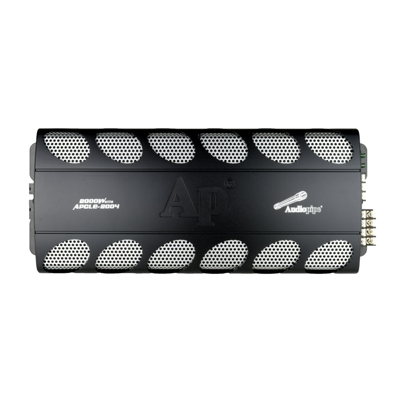 AudioPipe Amplifier, Subwoofer, QPower Dual Vent Enclosure & Soundstorm Wire Kit