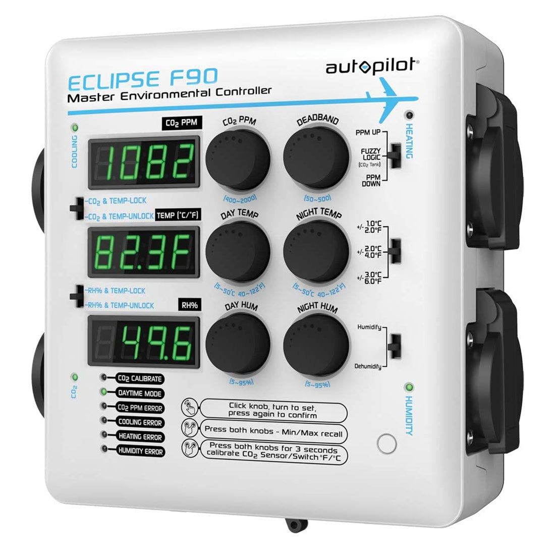 Autopilot Eclipse F90 Master Environmental CO2 Controller Wall Unit (For Parts)