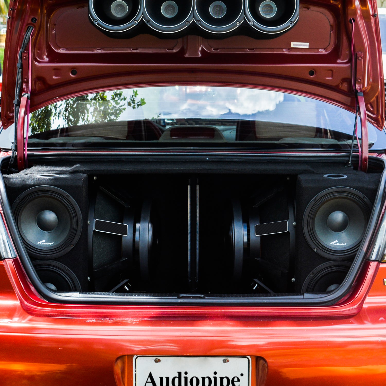 Audiopipe Car Audio Package with 2 3.75" Titanium Tweeters and 4 8" Speakers