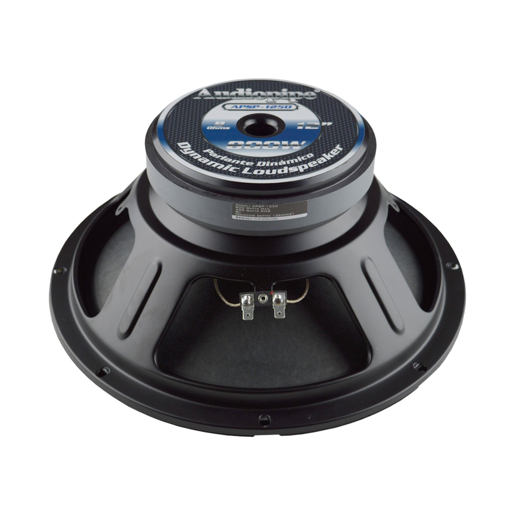 Audiopipe APSP-1250 12 Inch 800 Watt Dynamic Mid Range Car Audio Loudspeaker