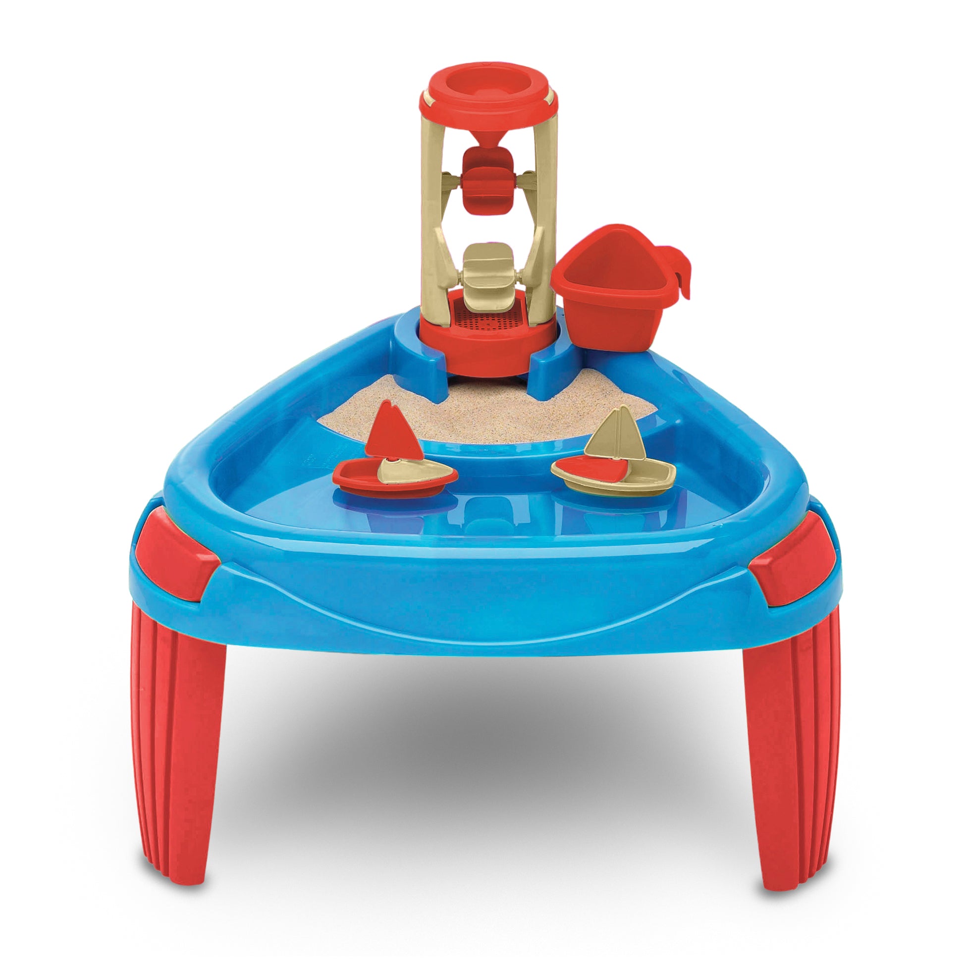 American Plastic Toys Kids Sand and Water Wheel Play Table Yard Play (Open Box)