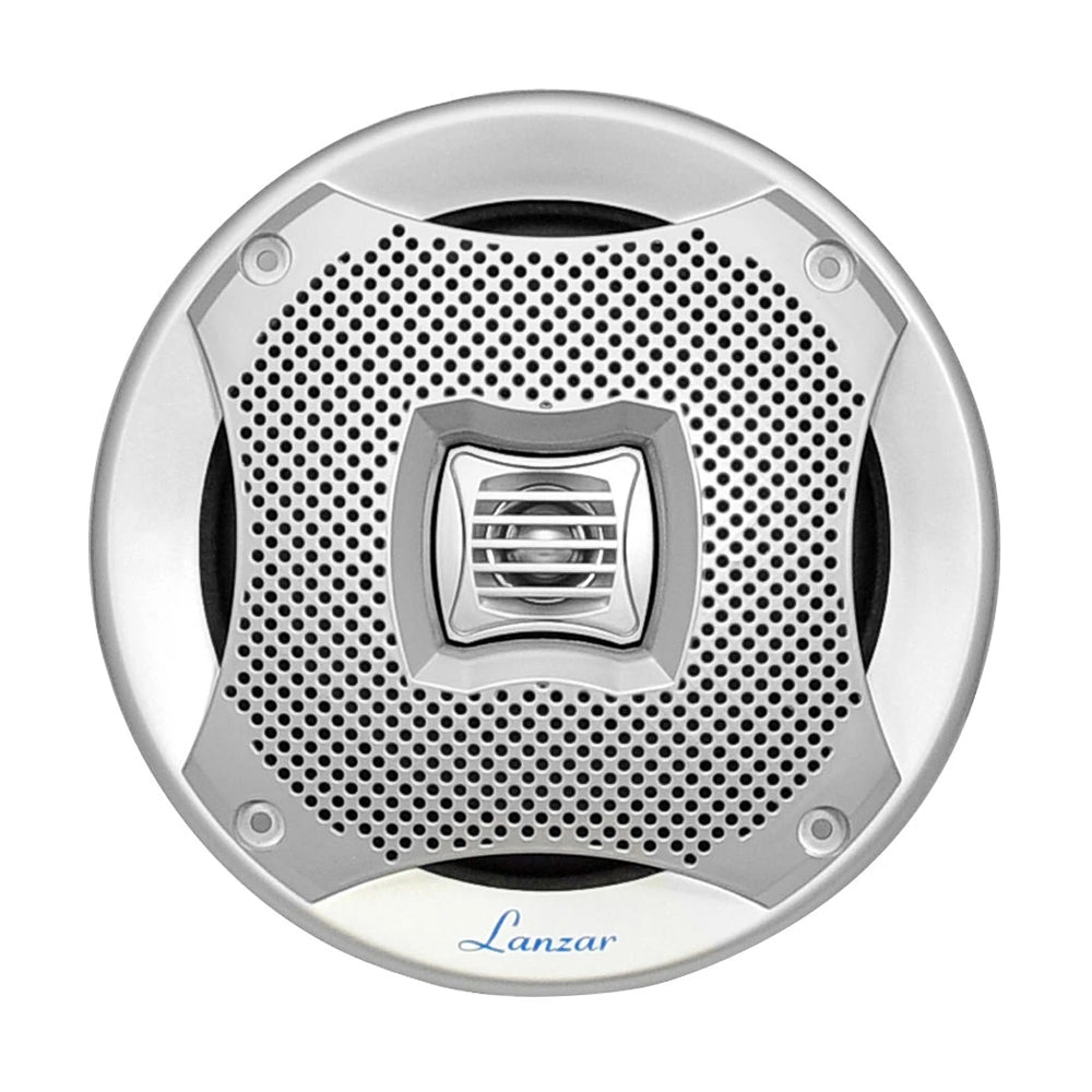 Lanzar 6.5 Inch 400W 2 Way Waterproof Boat Speakers, White (1 Pair) (Open Box)