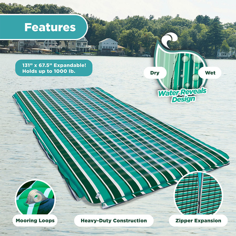 Aqua Leisure Supersized Floating Party Plank & Monterey 4-in-1 Pool Hammock - VMInnovations