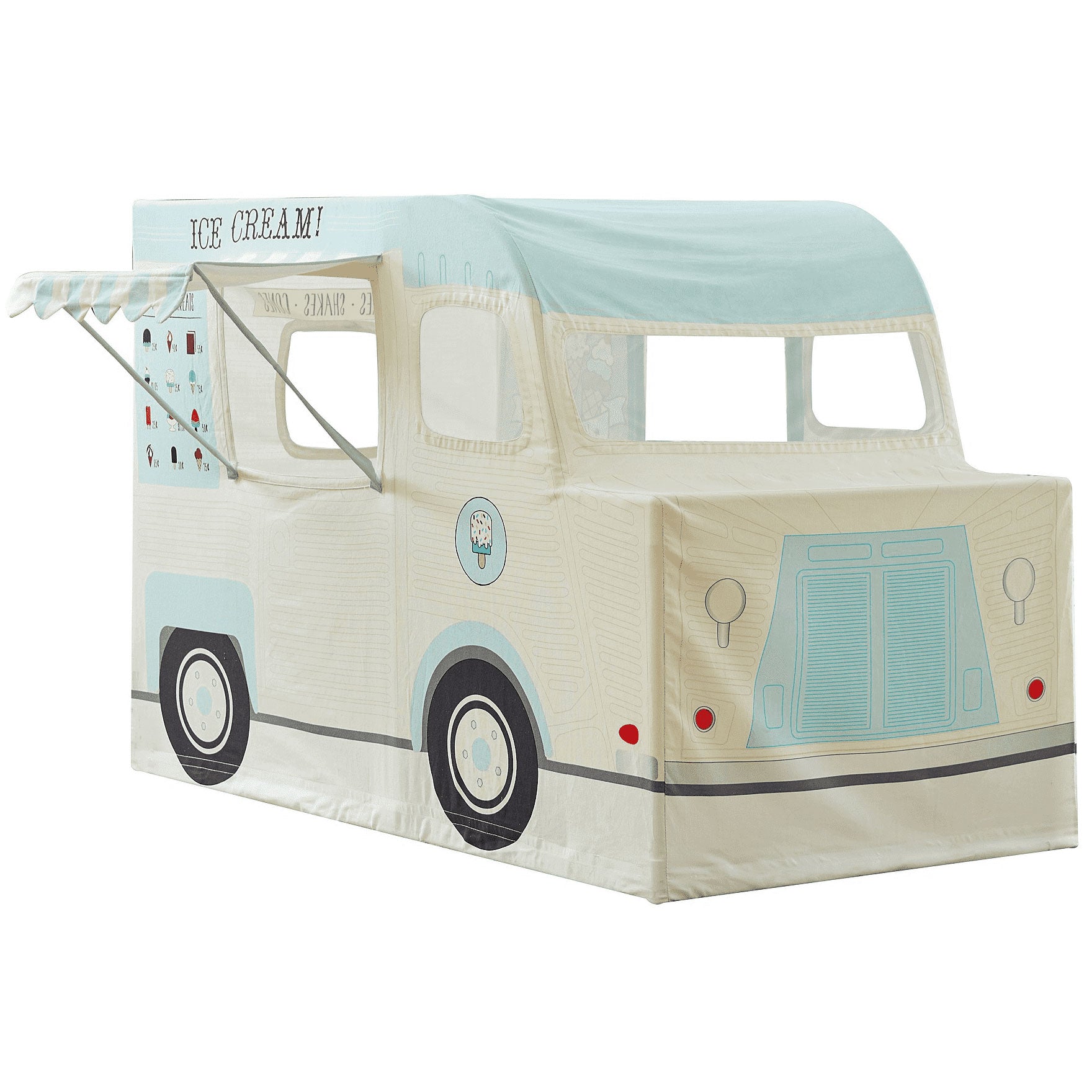 Asweets 59x32x40 In Children Kid Ice Cream Truck Pretend Play House Tent (Used) - VMInnovations