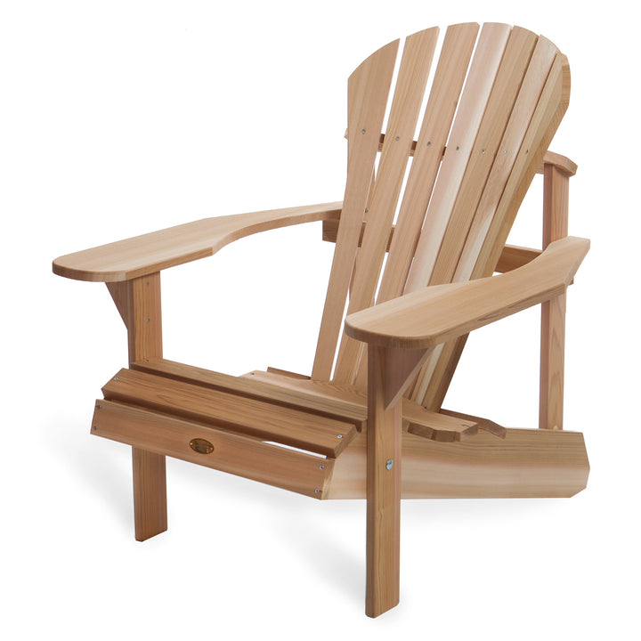 All Things Cedar Athena Adirondack Cedar Outdoor Patio Chair with Wide Arm Rest - VMInnovations