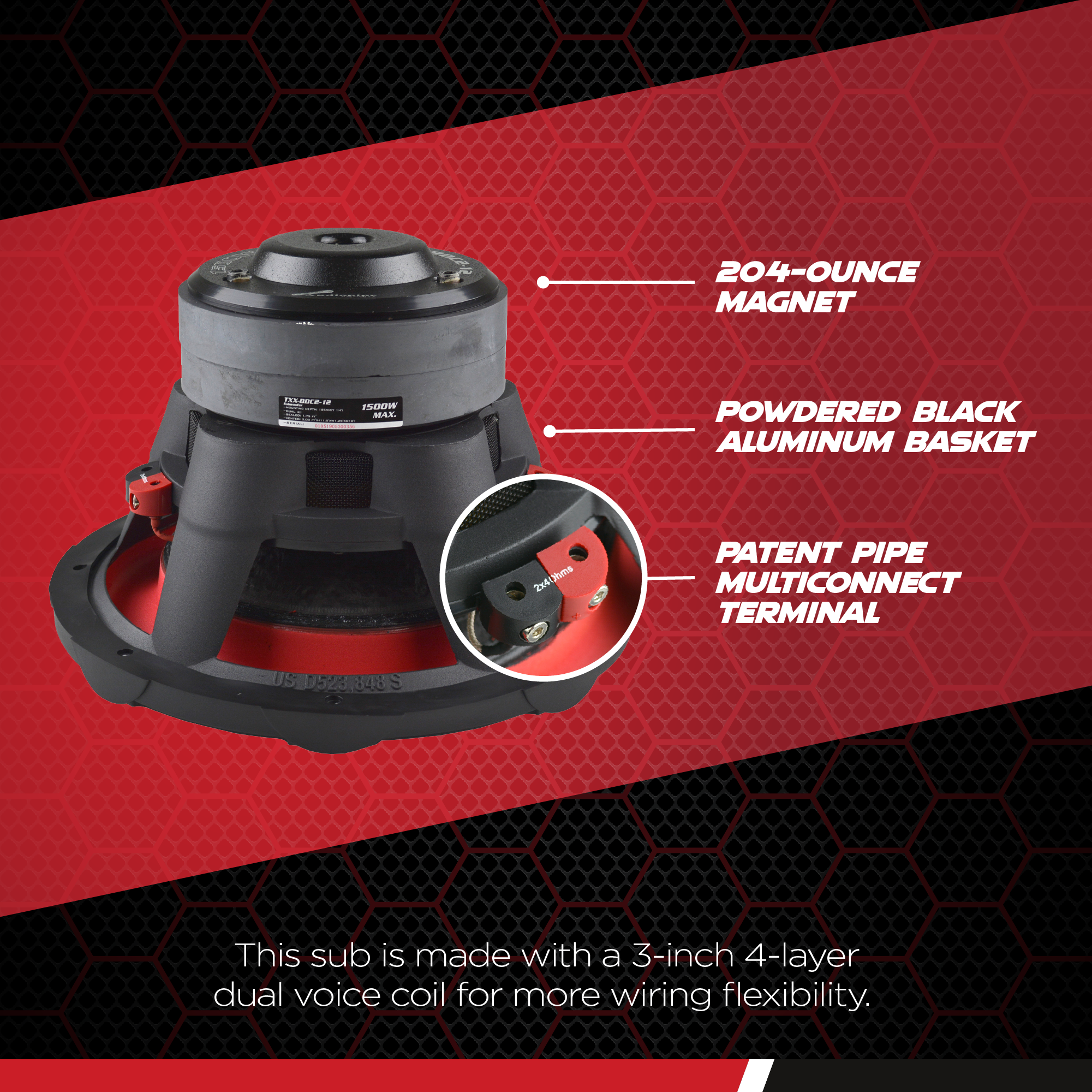 Audiopipe Car Audio Package w/ 1800W Class D Mono Amp and 2 12" 1800W Subwoofers - VMInnovations