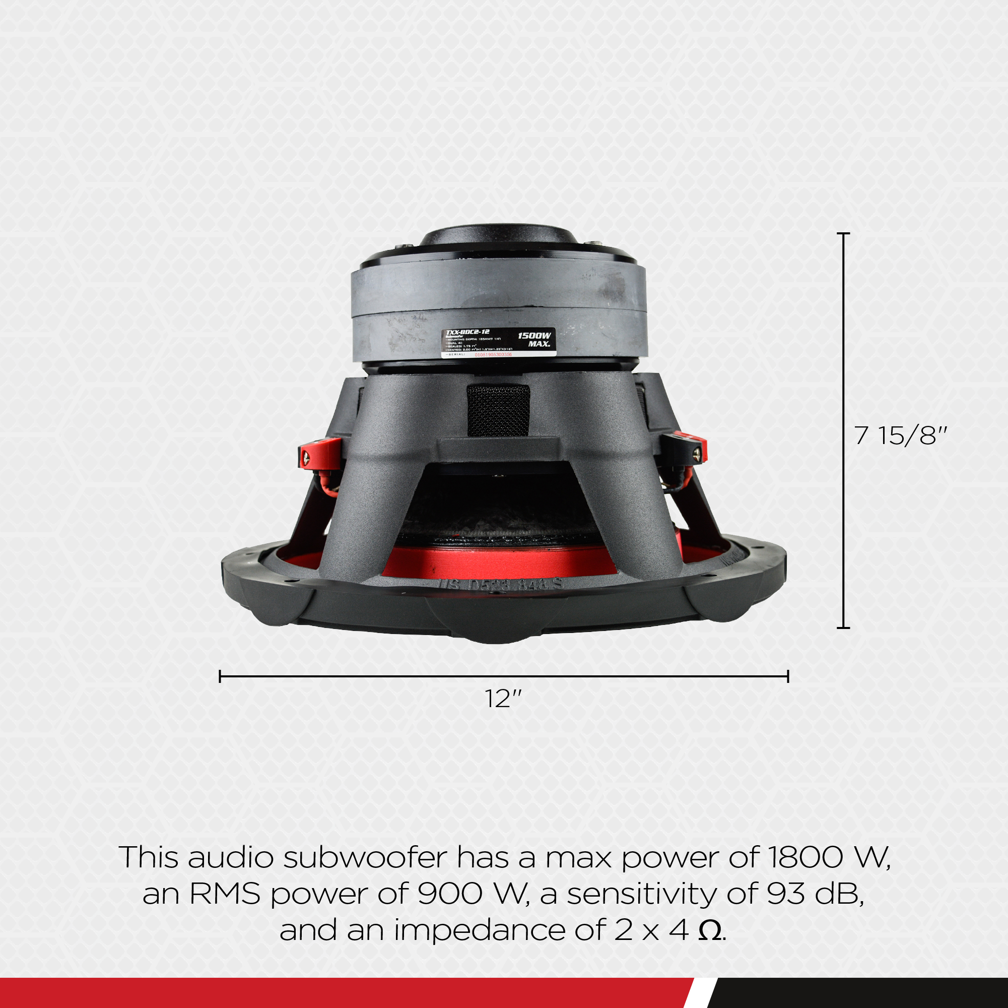 Audiopipe Car Audio Package w/ 1800W Class D Mono Amp and 2 12" 1800W Subwoofers - VMInnovations