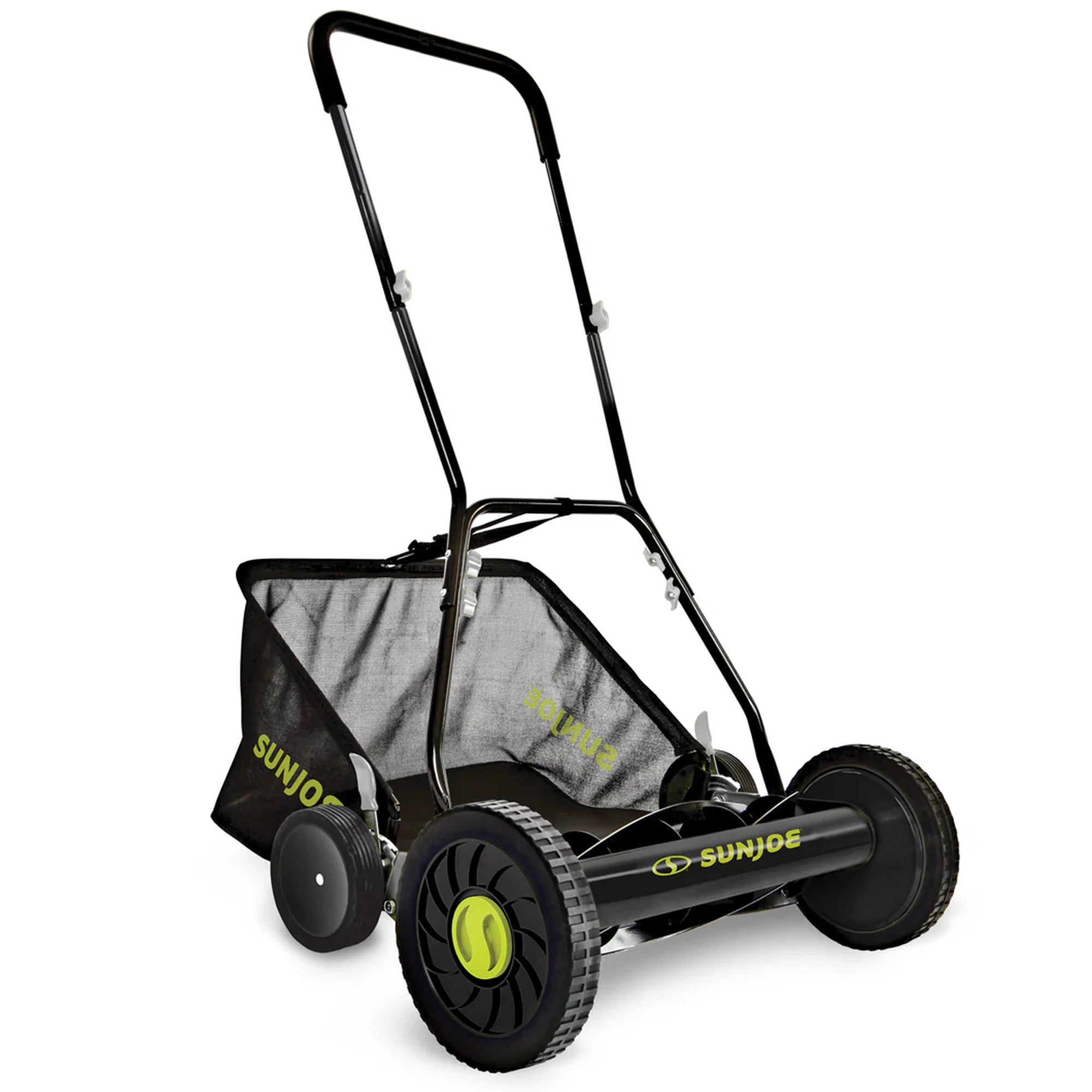 Sun Joe Manual Push Reel Lawn Mower, 20” Yard Trimmer with Grass Catcher, MJ502M - VMInnovations