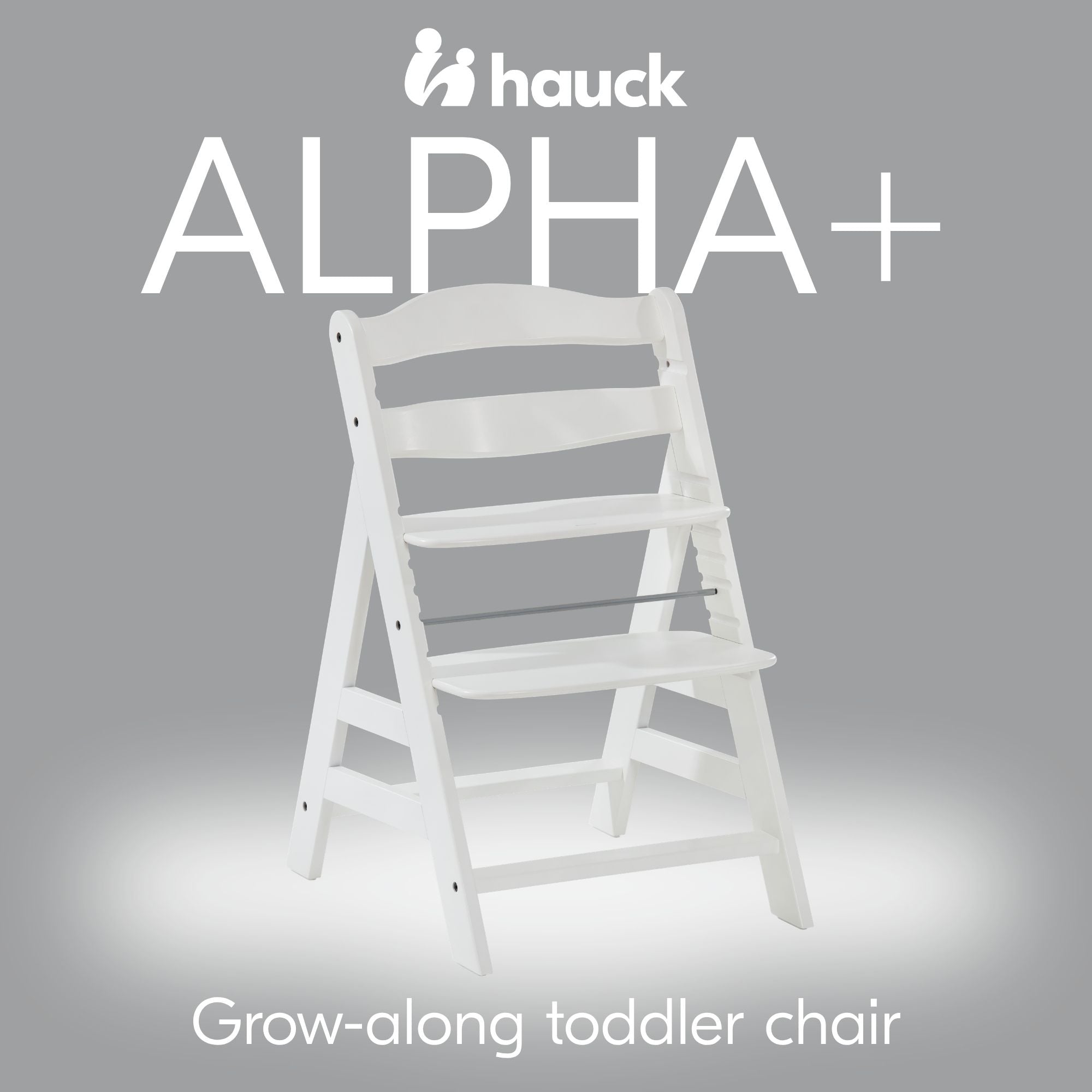 hauck Alpha High Chair Tray Table Compatible with Wooden Alpha+ and Beta+, White - VMInnovations