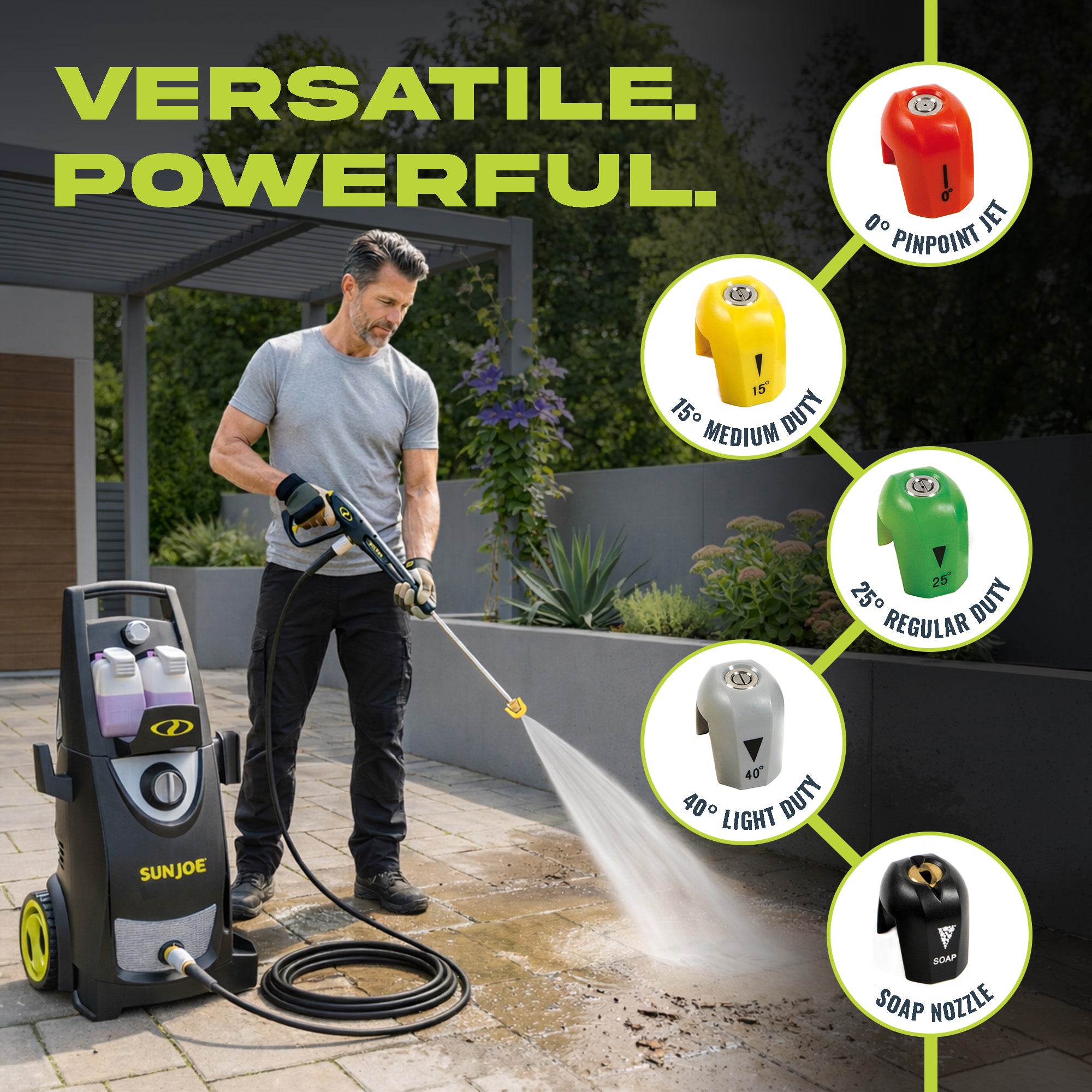 Sun Joe Electric Pressure Washer, Power Washer with Wheels, SPX3000 (For Parts)