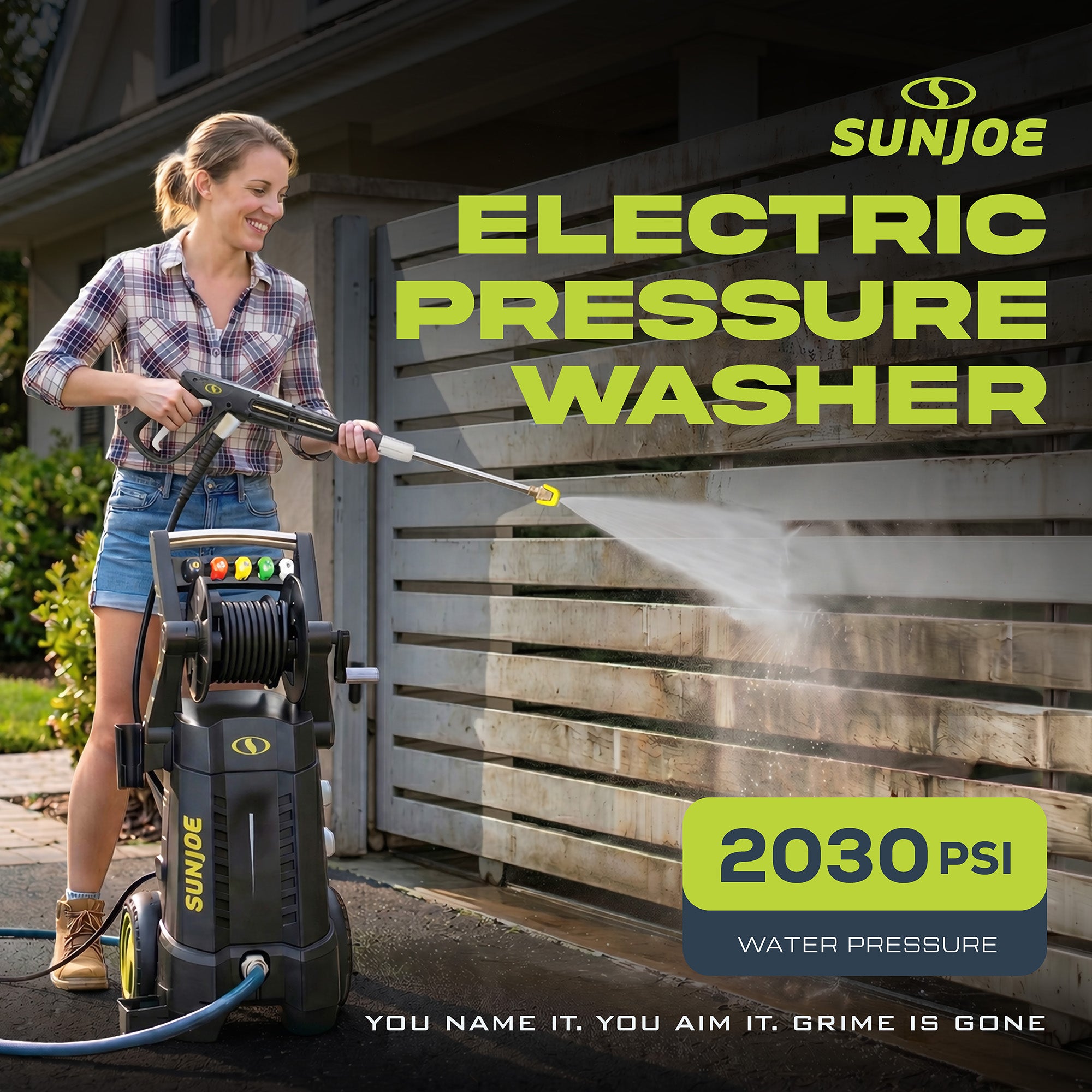Sun Joe Electric Pressure Washer, Portable Power Washer, SPX300, PWMA Certified - VMInnovations