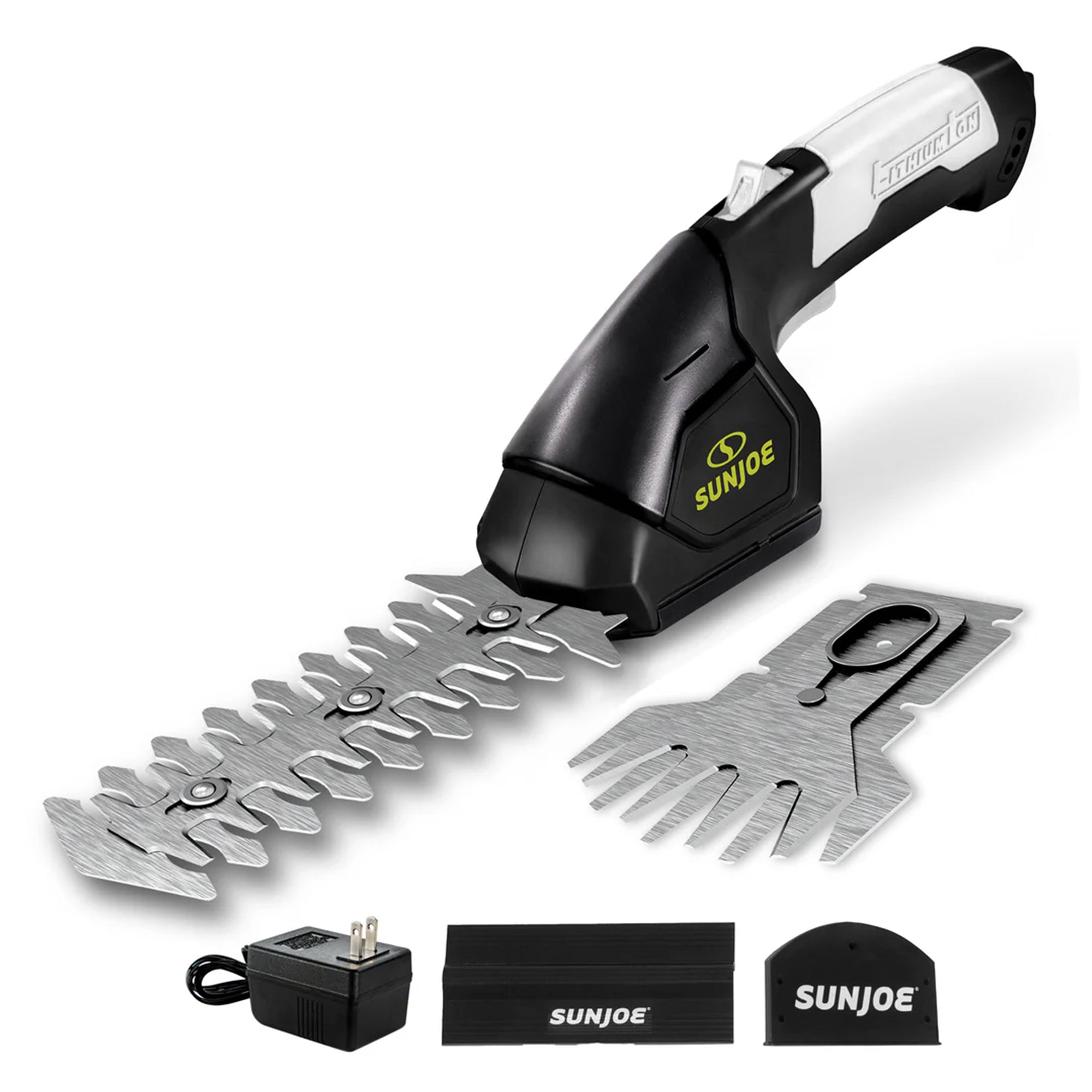 Sun Joe 2 in 1 Cordless Handheld Grass Shear and Hedge Trimmer, 7.2-Volt, Black - VMInnovations