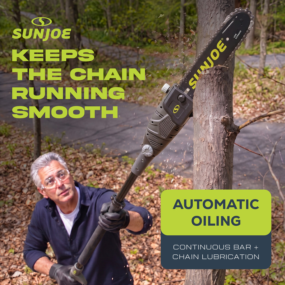 Sun Joe 10" 8-Amp Electric 15' Telescoping Multi-Angle Pole Chainsaw (For Parts)