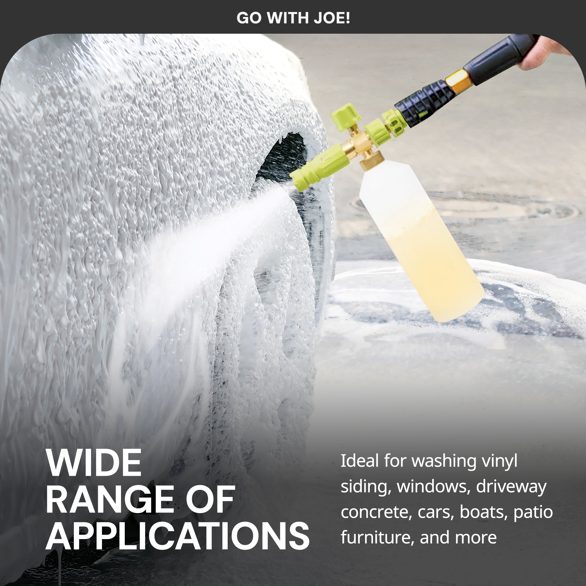 Sun Joe Foam Soap Spray Cannon for SPX Series Pressure Washers, 34 Oz, SPX-FC34