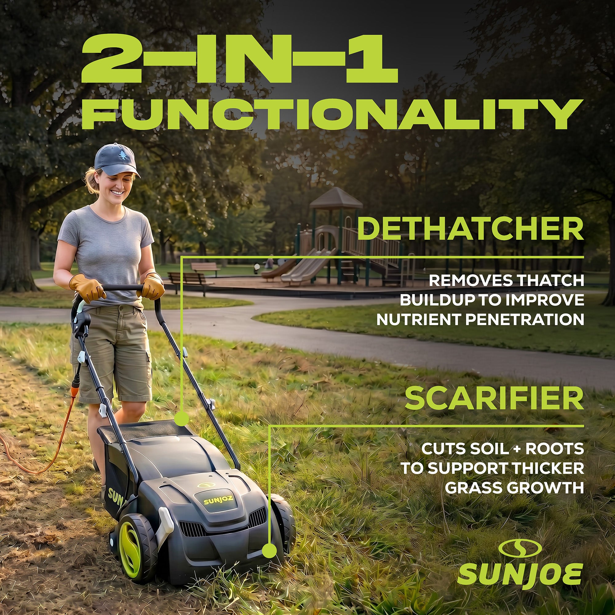 Sun Joe 13 Inch 12 Amp Electric Scarifier, Lawn Dethatcher with Bagger(Open Box) - VMInnovations