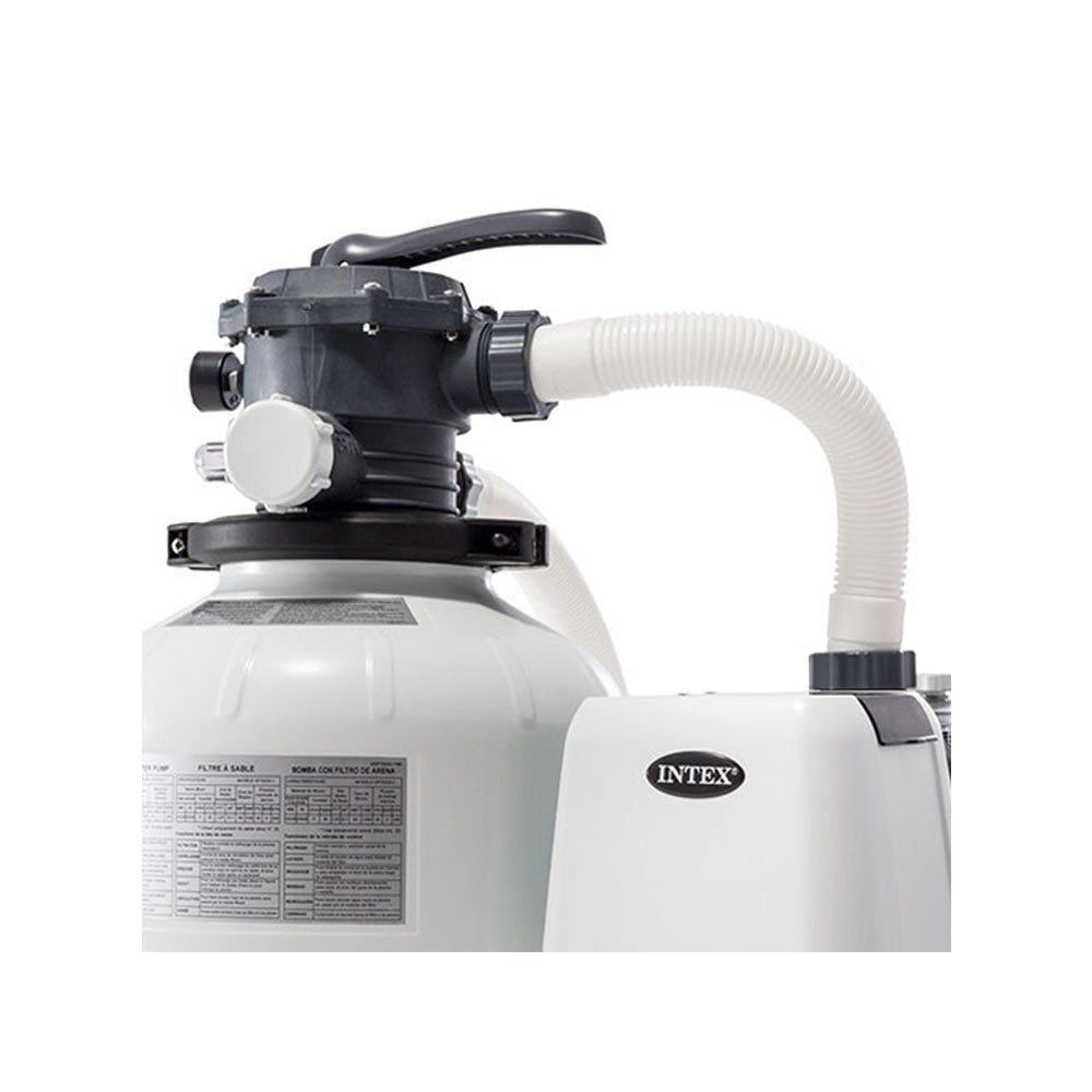 Intex Sand Filter Pump w/ Automatic Timer, Replacement Hose Adapters and Parts