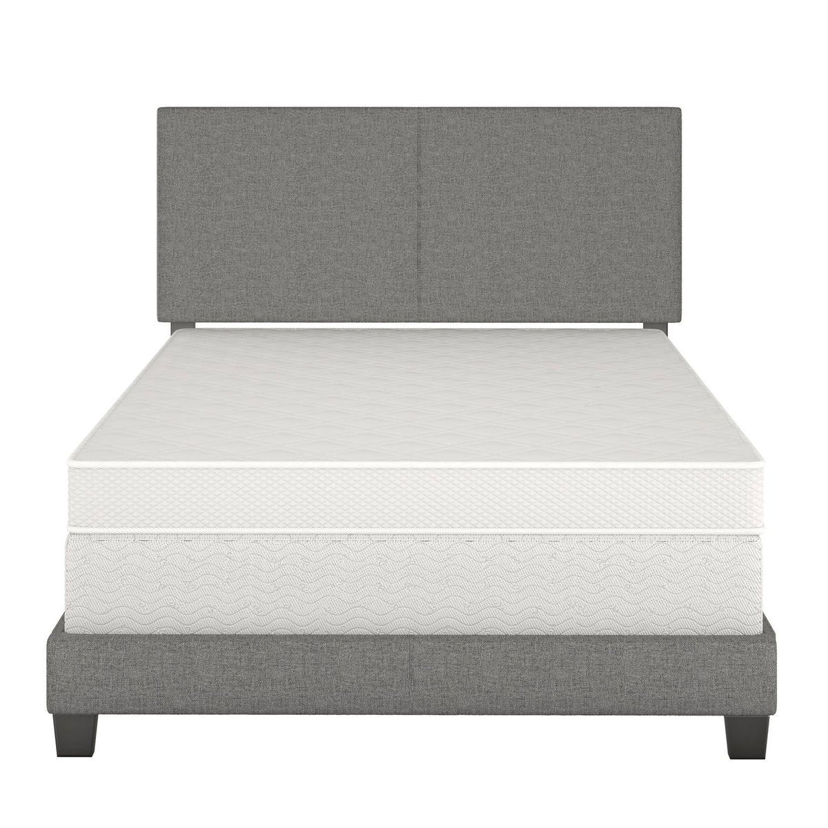 Boyd Sleep Upholstered Queen Bed Frame Foundation and Headboard (For Parts)
