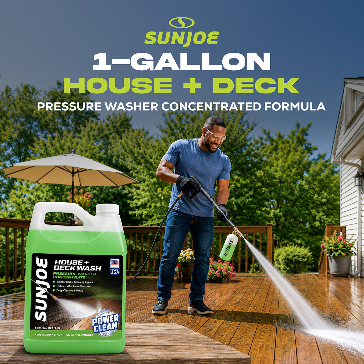 Sun Joe House & Deck All-Purpose Pressure Washer Concentrated Cleaner (Open Box) - VMInnovations