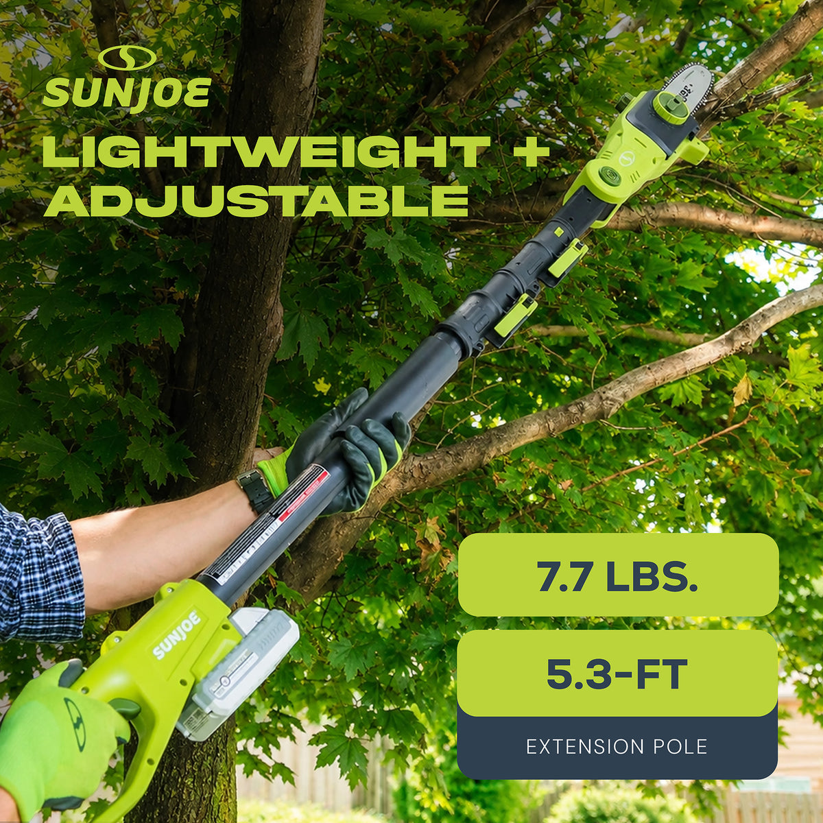 Sun Joe IONMAX Cordless Lawn Care System, Grass and Hedge Trimmer with Pole Saw - VMInnovations