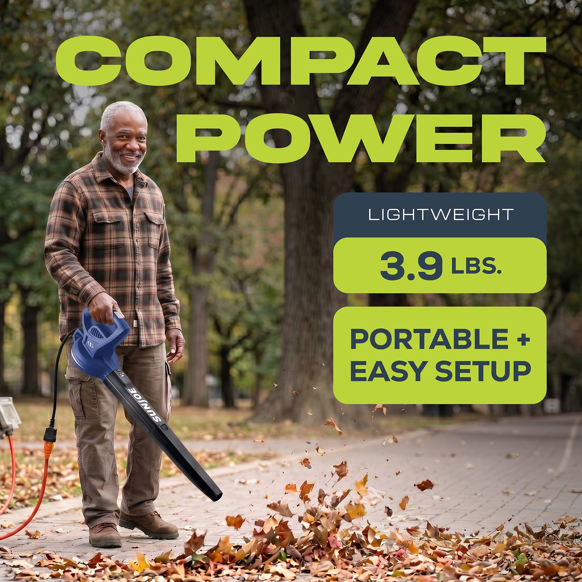 Sun Joe Electric All Purpose Leaf Blower, 6 Amp Motor, 155MPH Speed, SBJ597E-SJB