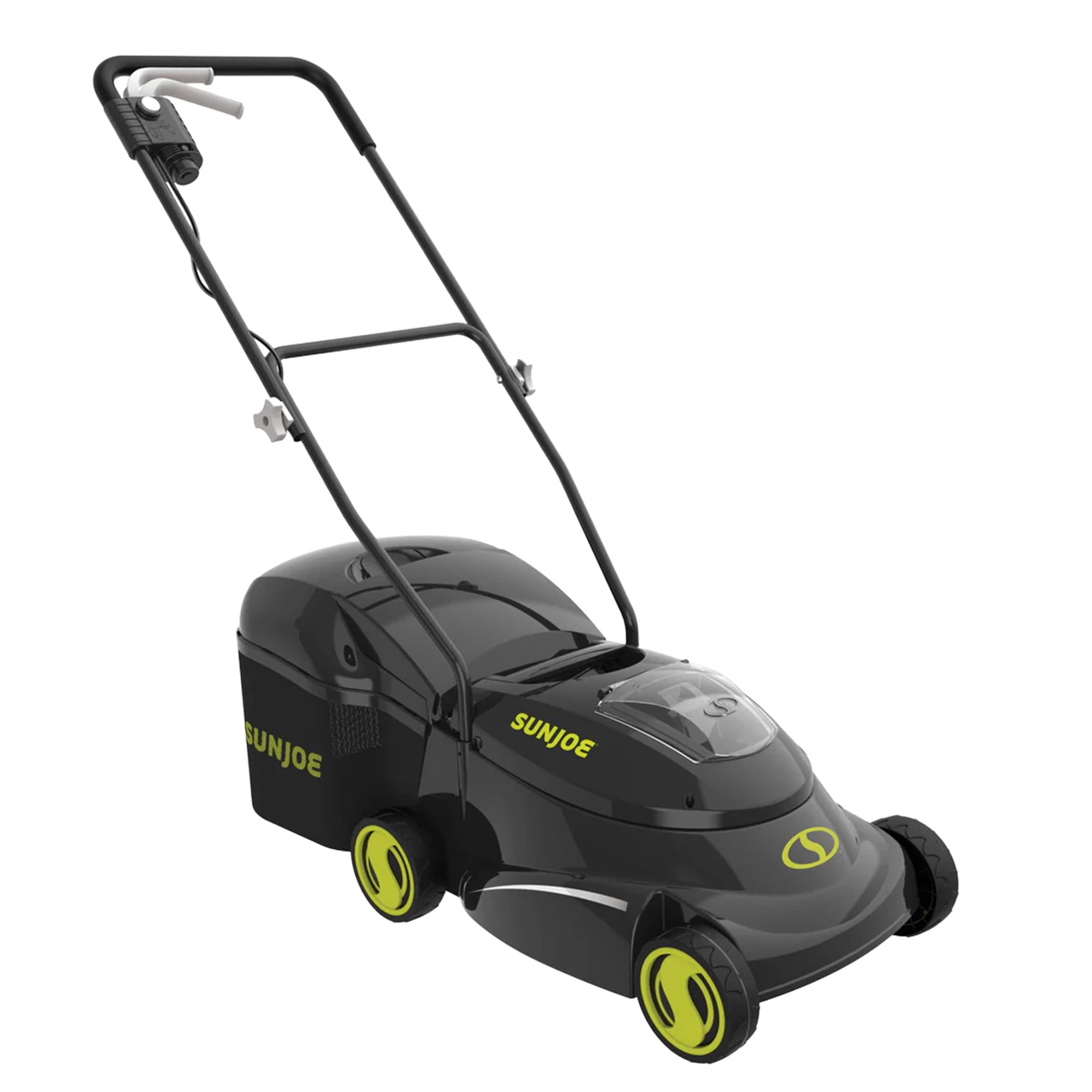 Sun Joe Cordless, Brushless Lawn Mower Kit, Rear Grass Bag, Green, MJ24C-14-XR