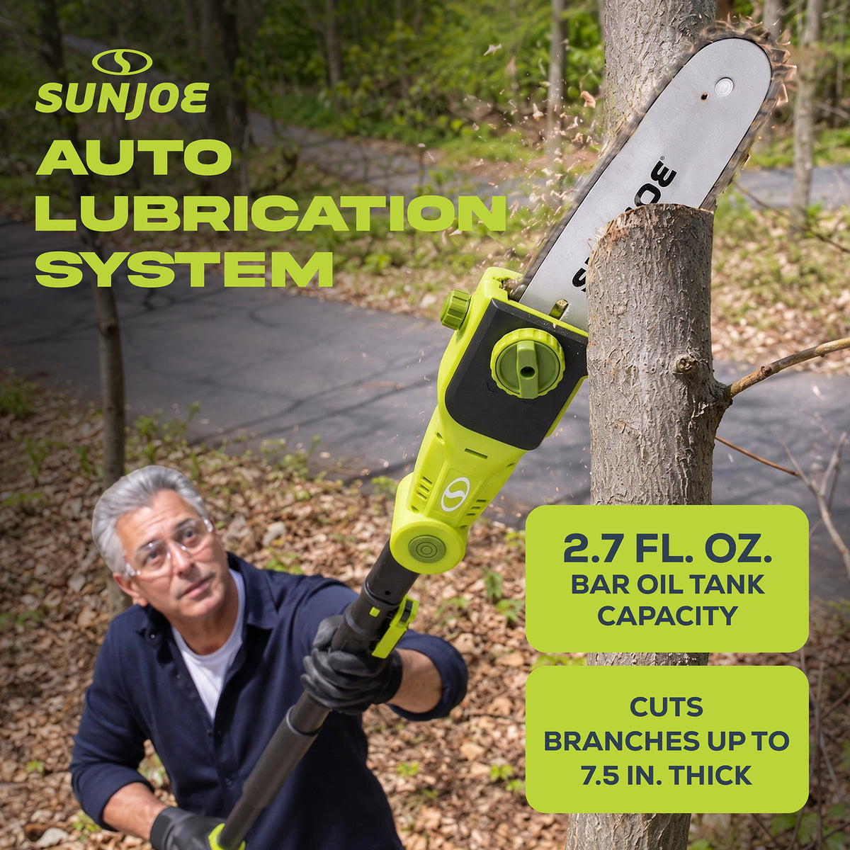 Sun Joe 24V Pole Chainsaw Electric Telescope Tree Trimmer, 24V-PS8-LTE (Used) - VMInnovations