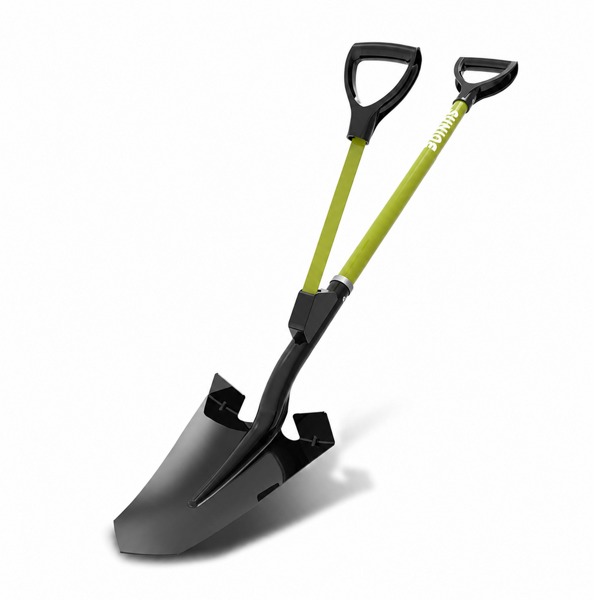 Sun Joe 9“ Digging Shovel, Assist Handle, Shovelution, Black/Green, SJ-SHLV07 - VMInnovations