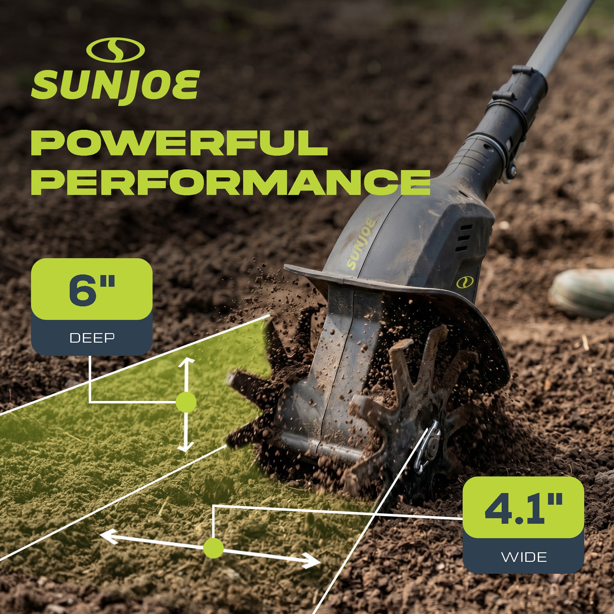 Sun Joe 24V Cordless Garden Tiller Cultivator Accessory Kit, Black, 24V-TLR-LTE