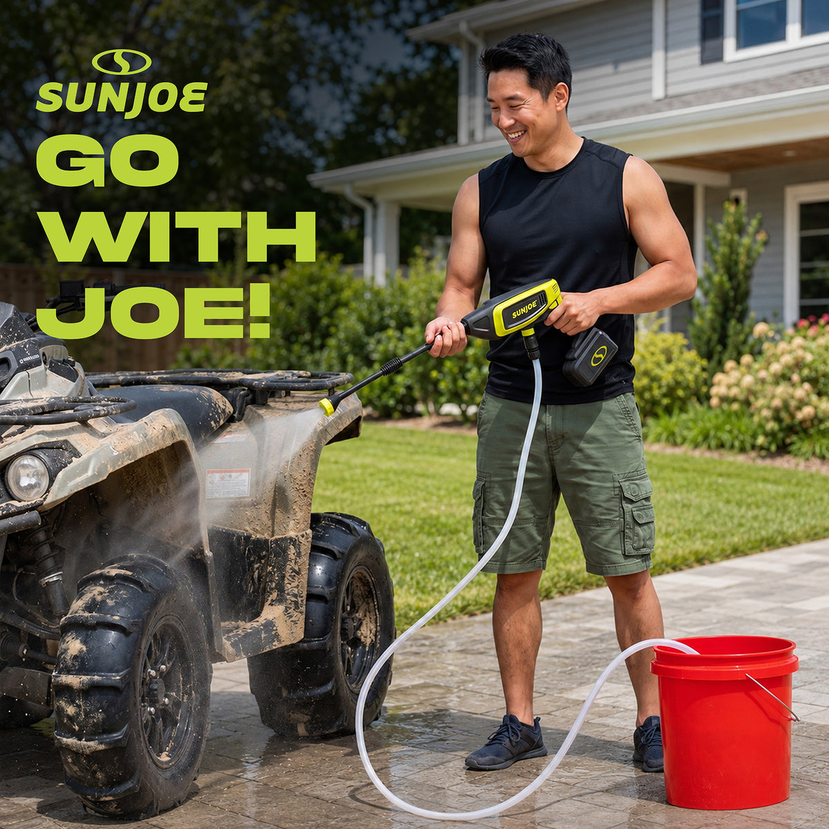 Sun Joe 24V Cordless Power Cleaner Portable Pressure Washer Nozzle, 24V-PP350-CT - VMInnovations