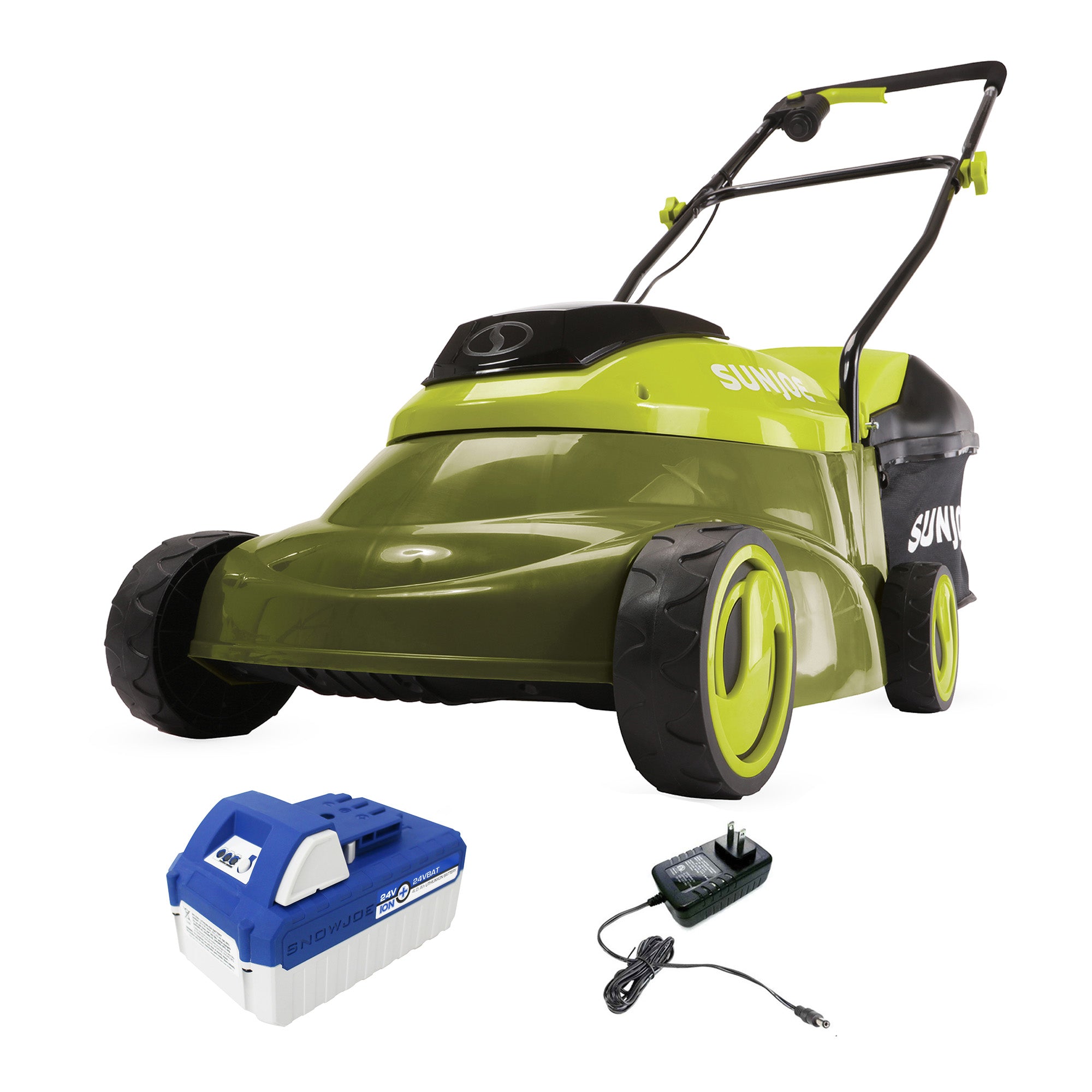 Sun Joe Walk-Behind Cordless Push Lawn Mower with Brushless Motor (Open Box) - VMInnovations