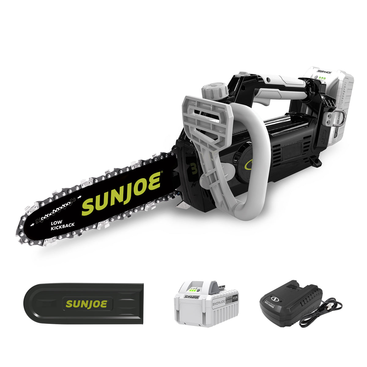 Sun Joe 24V 10-Inch 600W Chain Saw Kit with 4.0Ah Battery & Charger (Open Box) - VMInnovations