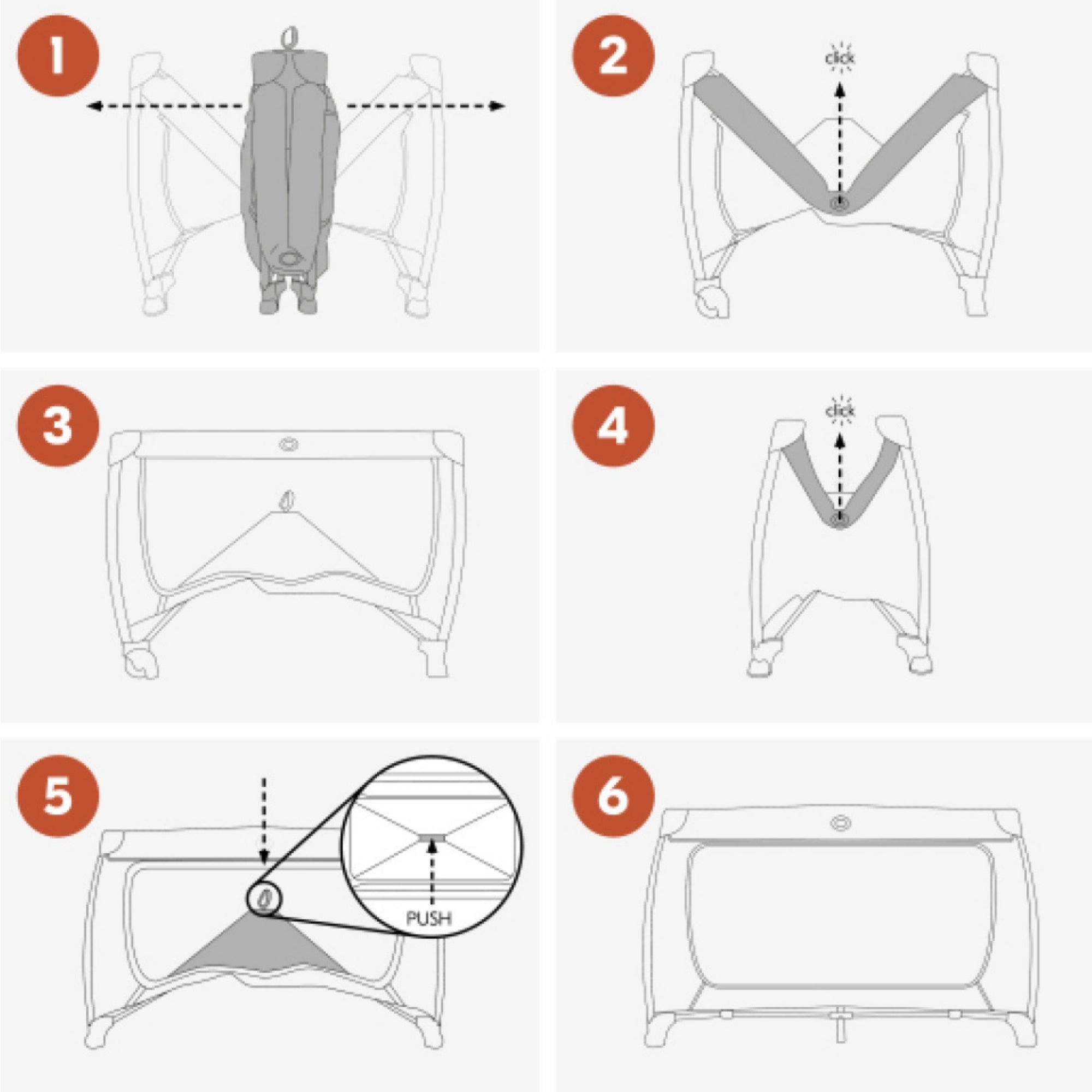 hauck Sleep N Play Center Portable Travel Cot w/Bassinet & Playpen, Stars Grey - VMInnovations