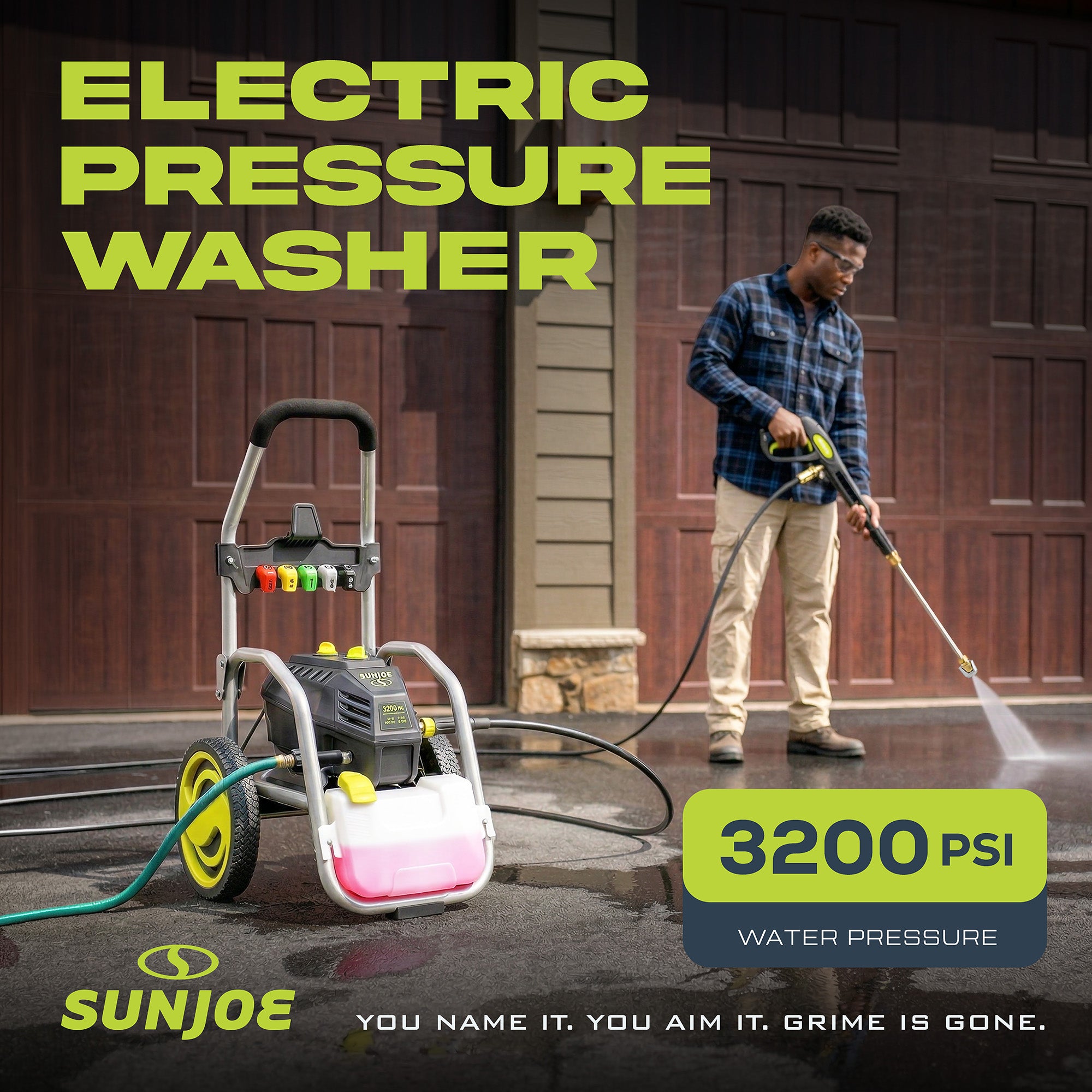 Sun Joe Electric Pressure Washer, Power Tool with 5 Quick Connect Tips, SPX4800