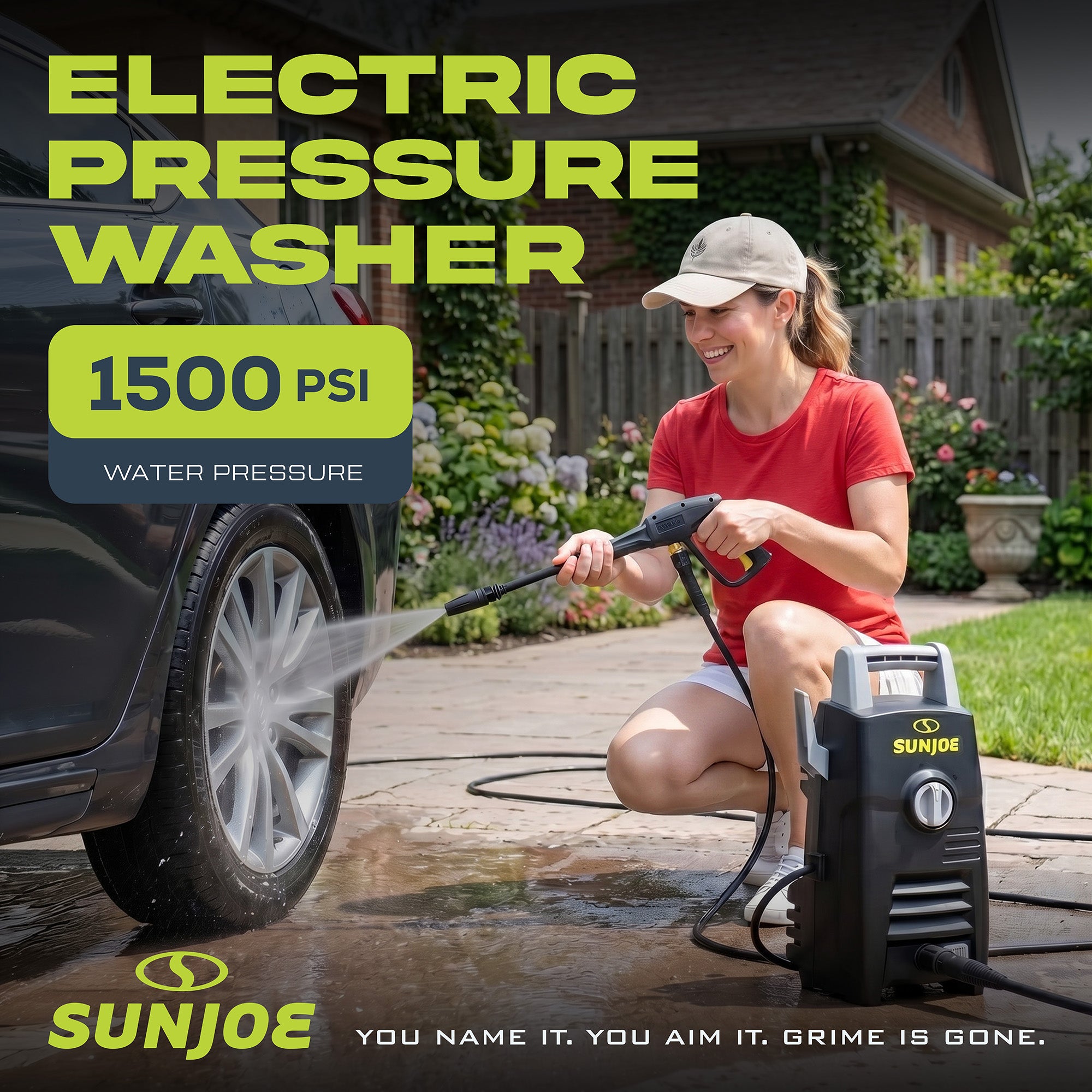 Sun Joe Electric Pressure Washer, Wand & Accessories, SPX205E-XT -PWMA Certified