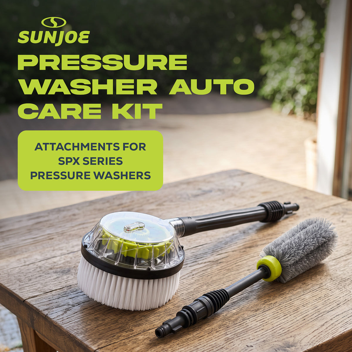 Sun Joe Car Cleaning Accessory Kit Pressure Washer Brush Set, CCK (Open Box)