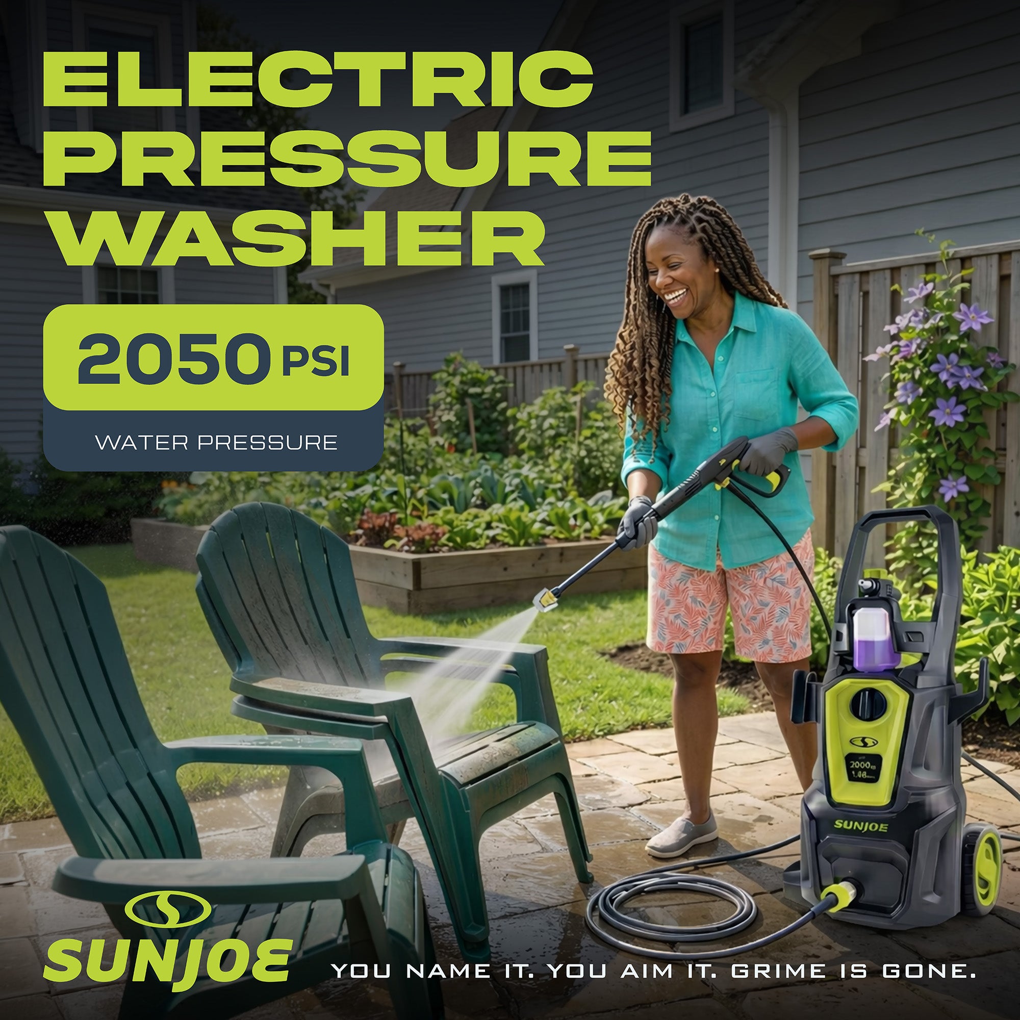 Sun Joe Electric Pressure Washer w/ Extension Wand, SPX2680-MAX, PWMA Certified