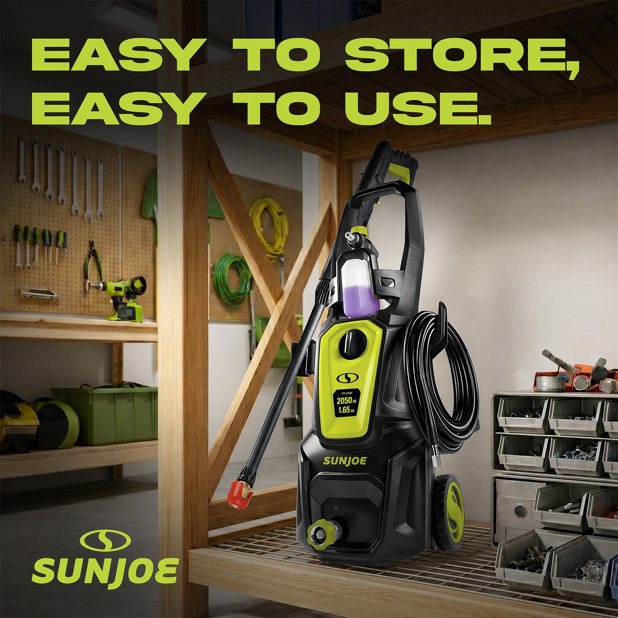 Sun Joe Electric Pressure Washer w/ Extension Wand, SPX2680-MAX, PWMA Certified